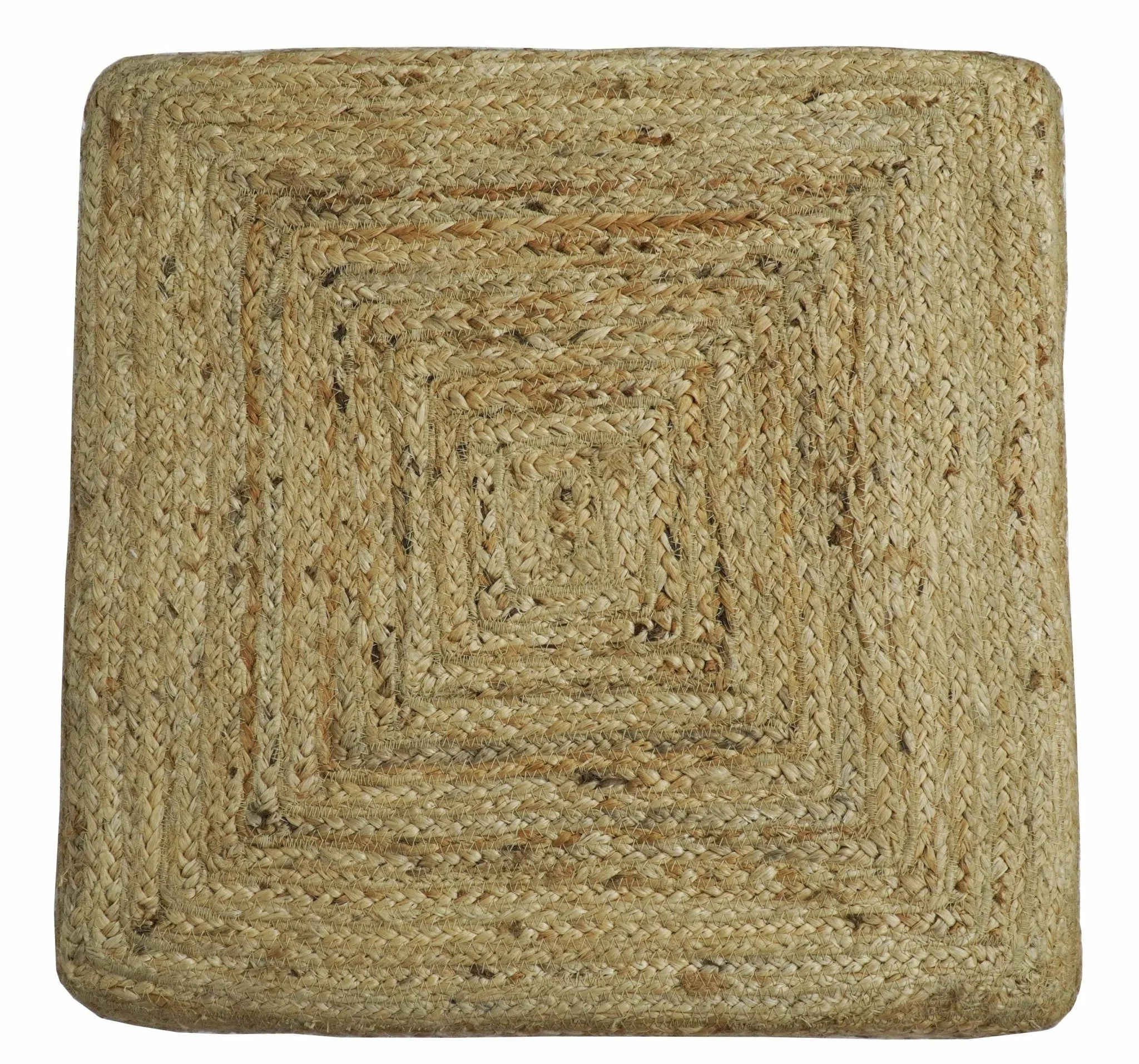 Natural Brown Jute Pouf, Hand Braided boho Pouf Ottoman Footstool, Side table, Seat , Foot Rest, Living Room, Bedroom | JP1 - Image 5
