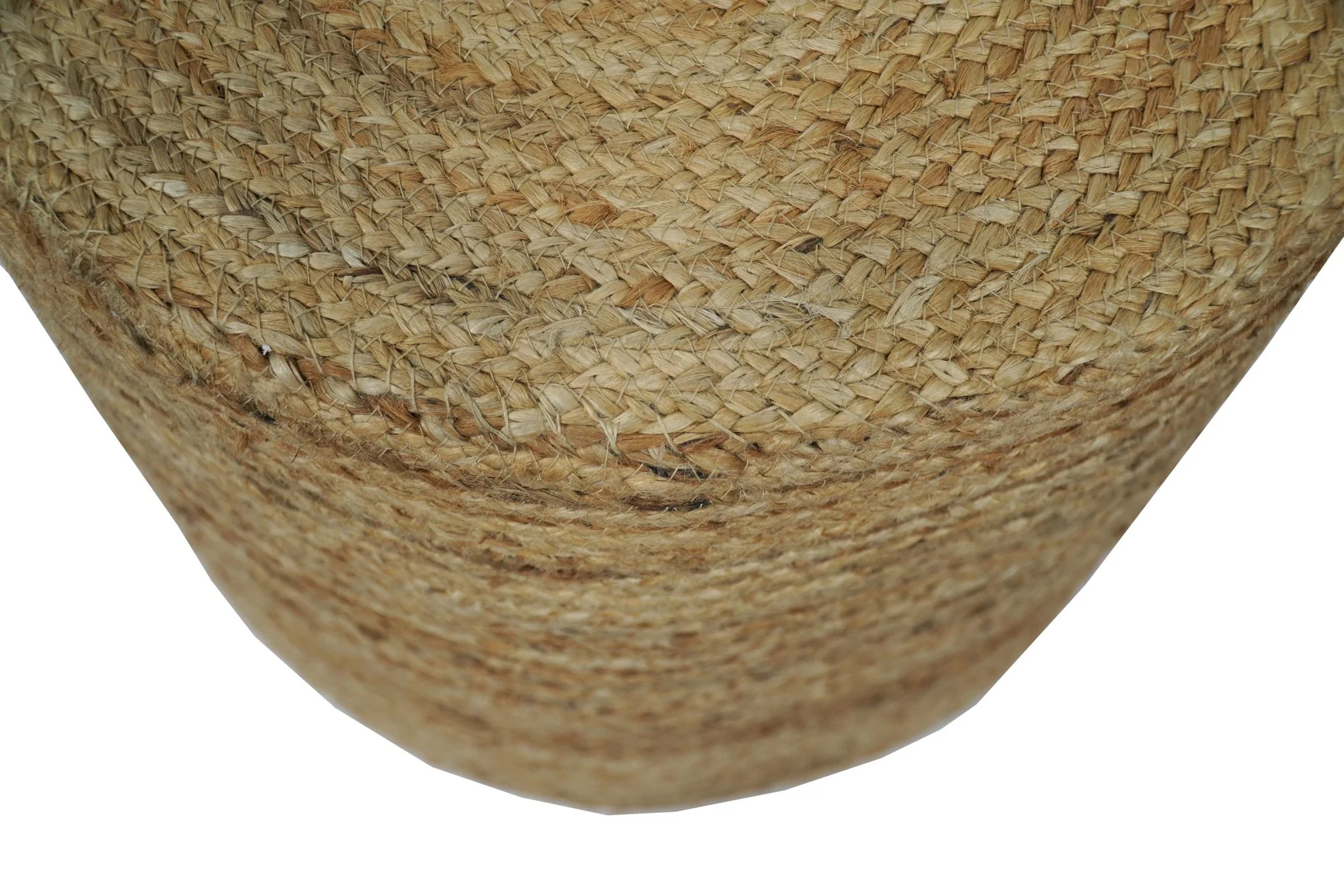 Hand Braided Jute Pouf 100% Natural Fiber - Footstool, Chair or Footrest | JP2 - Image 3