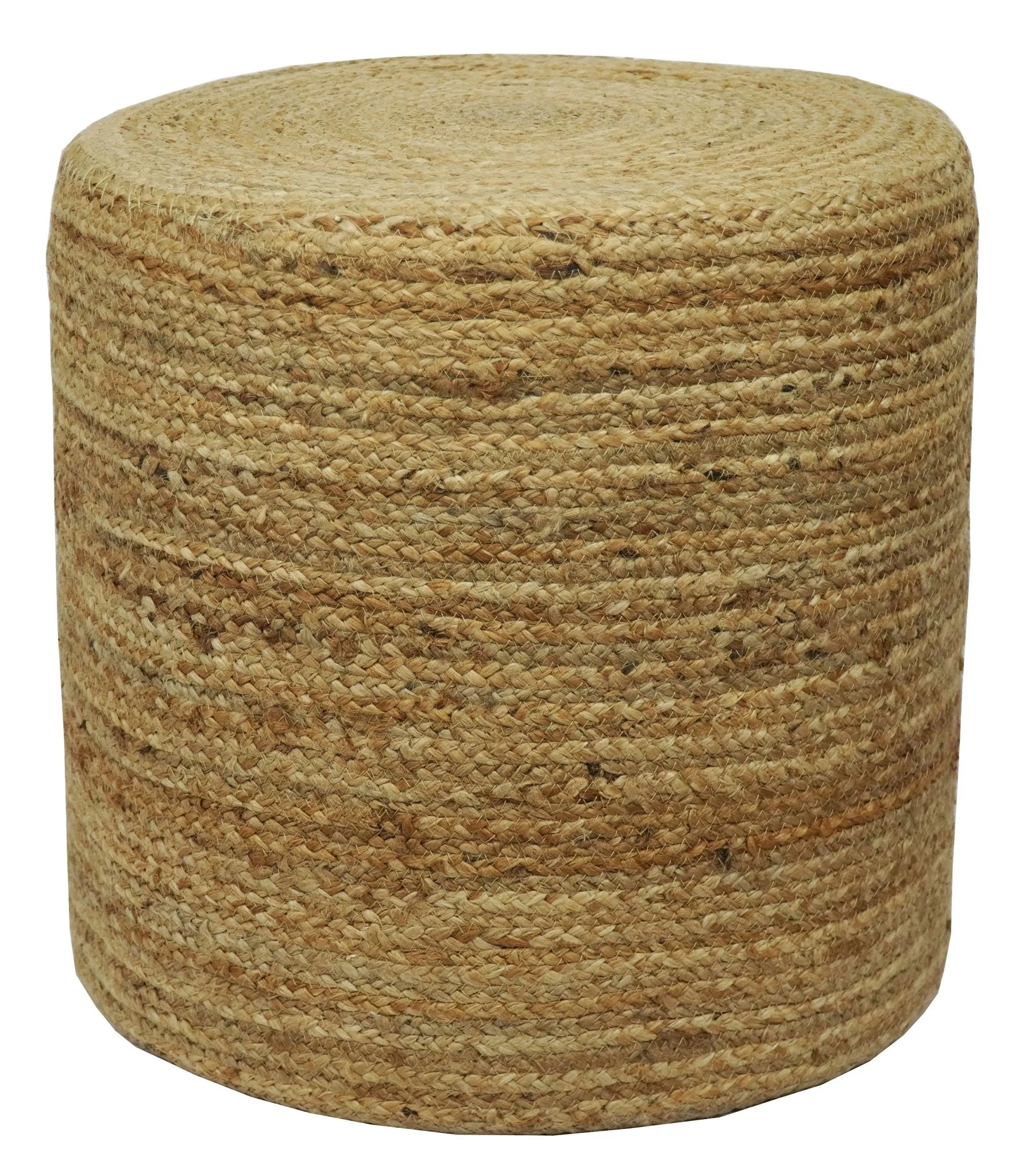 Hand Braided Jute Pouf 100% Natural Fiber - Footstool, Chair or Footrest | JP2 - Image 5