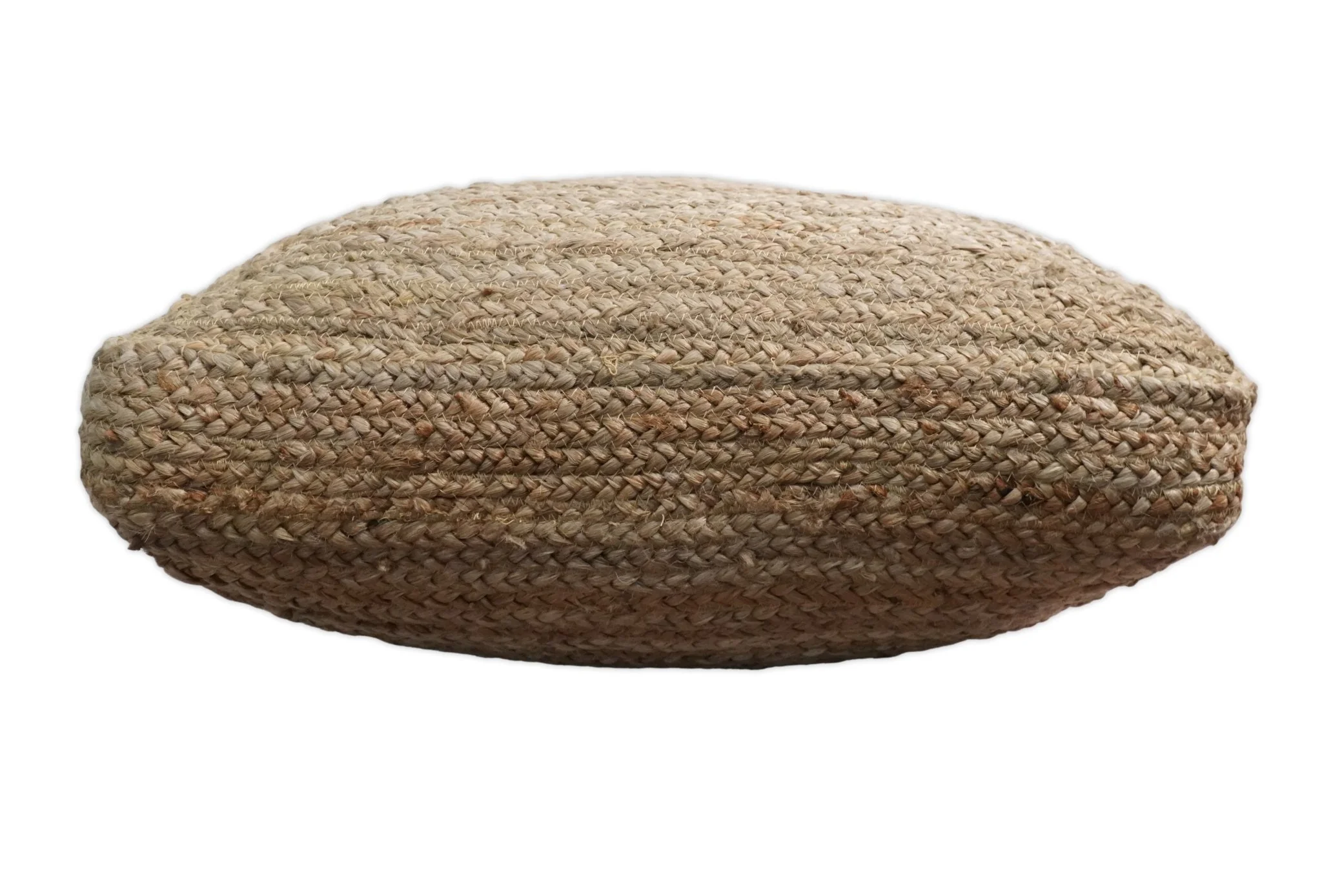 Natural Brown Hand Braided boho square Jute Square Pouf - Image 6
