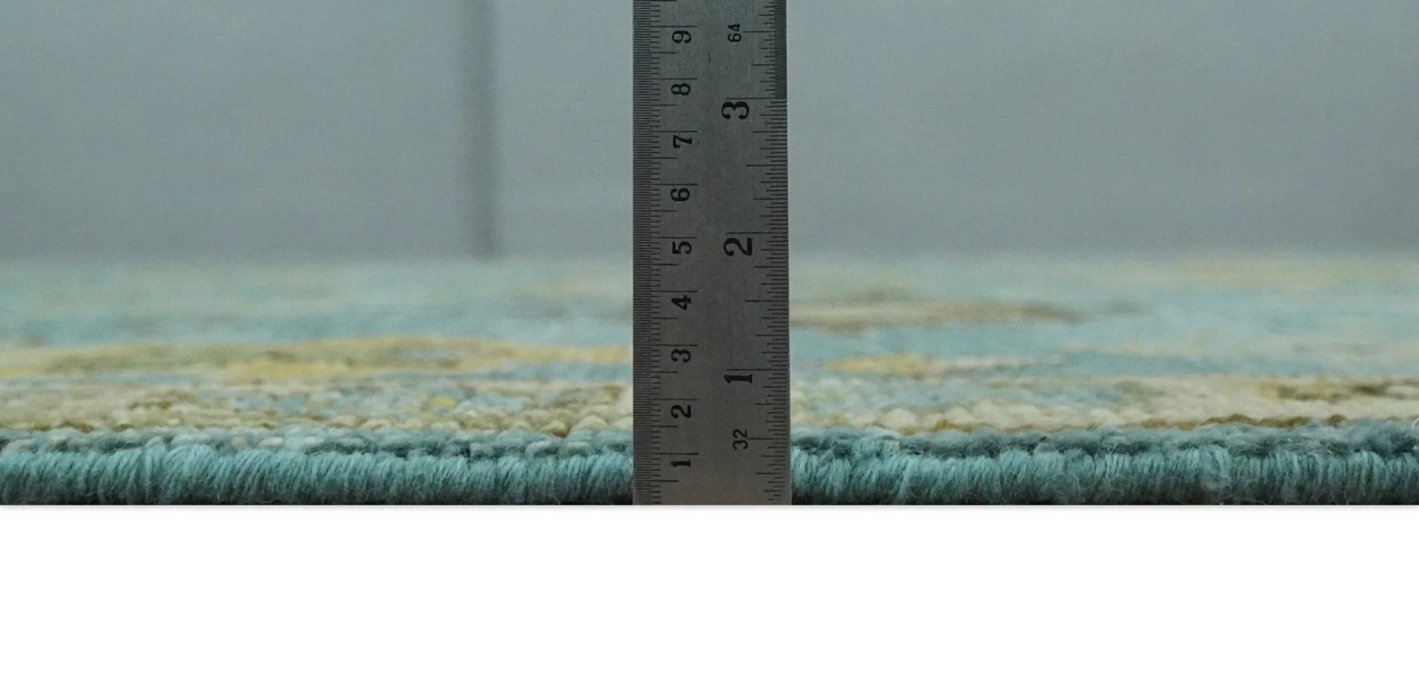 Hand Knotted Teal and Gold Traditional Oushak Multi Size Wool Area Rug - Image 6