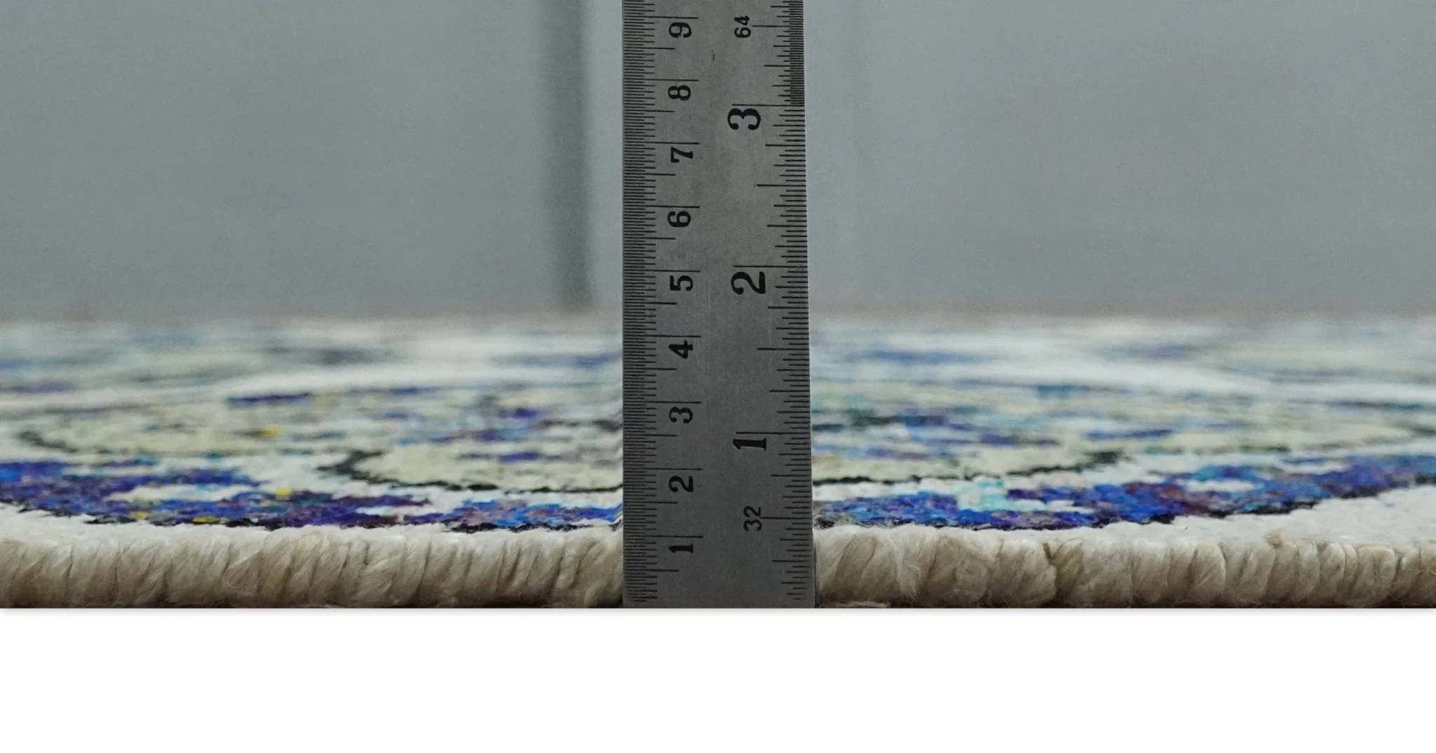 Hand Knotted 5x8 Beige, Violet and Olive Persian made of Recycled Silk Area Rug | OP98 - Image 8