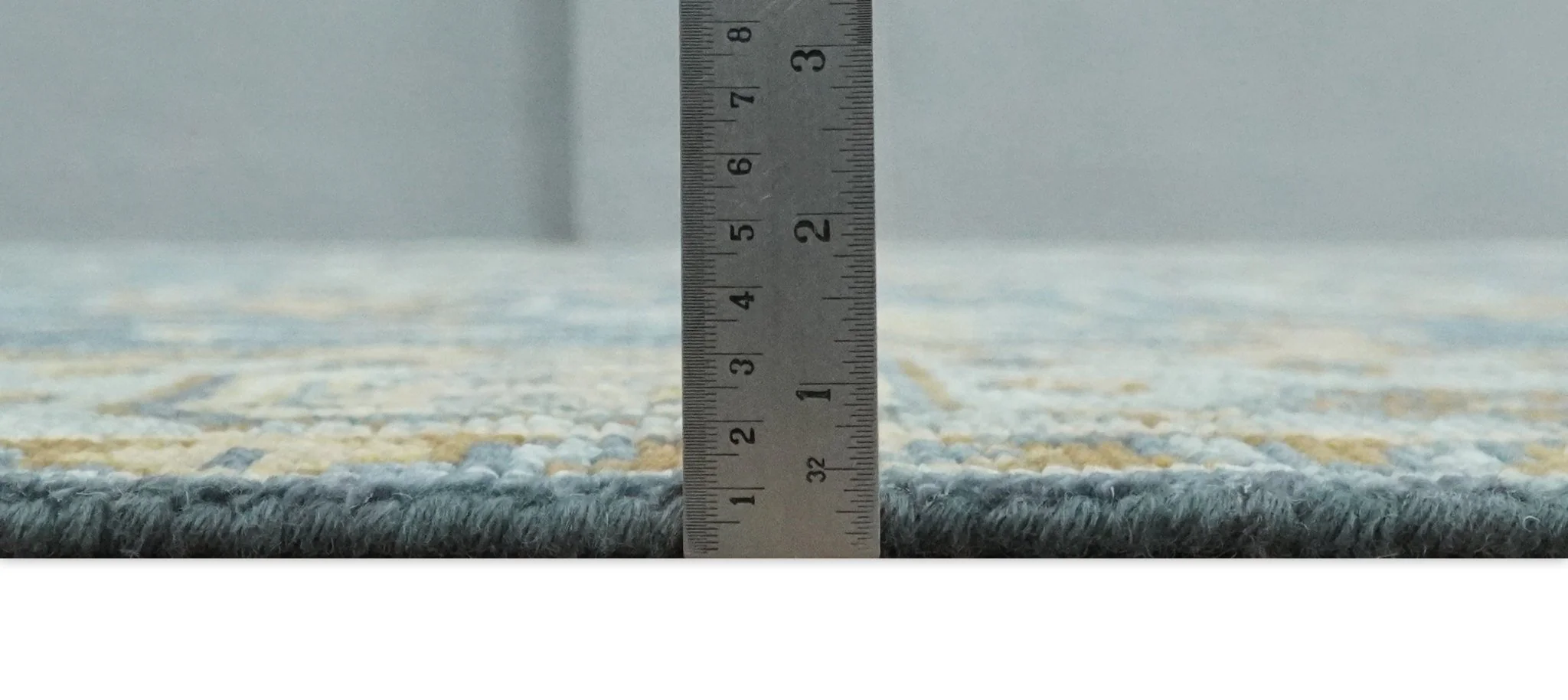 Hand Knotted 8x10 Charcoal, Silver and Beige Oushak Wool Area Rug - Image 7
