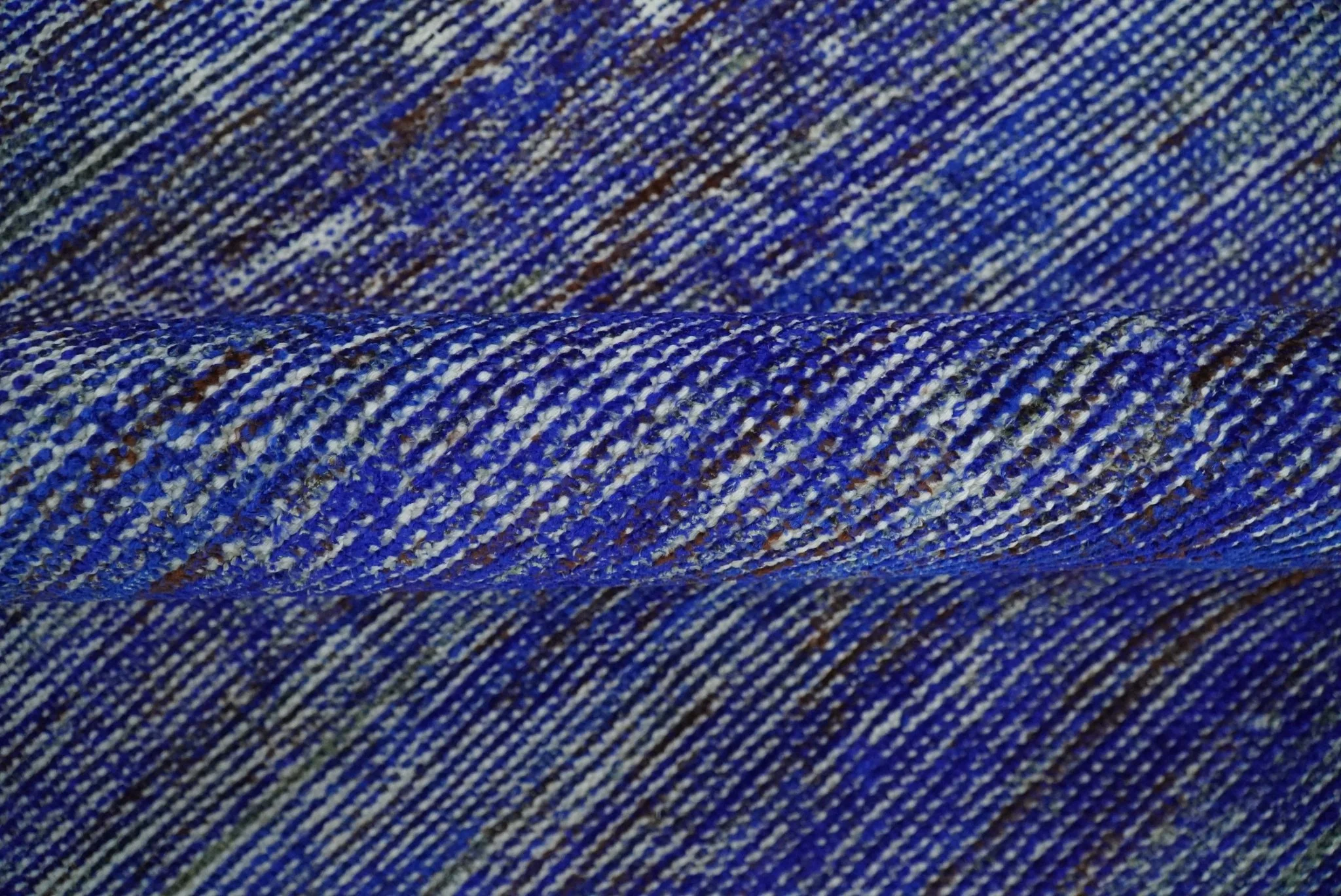 Hand Knotted 8x10 Denim Blue Modern Abstract Silk Bohemian Area Rug | TRDSS4 - Image 6
