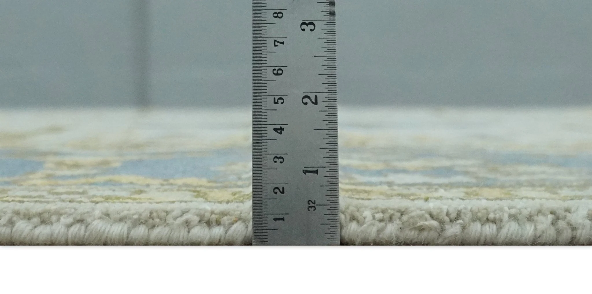 Hand Knotted 8x10 Oriental Oushak Ivory, Beige and Gray Wool Area Rug - Image 8