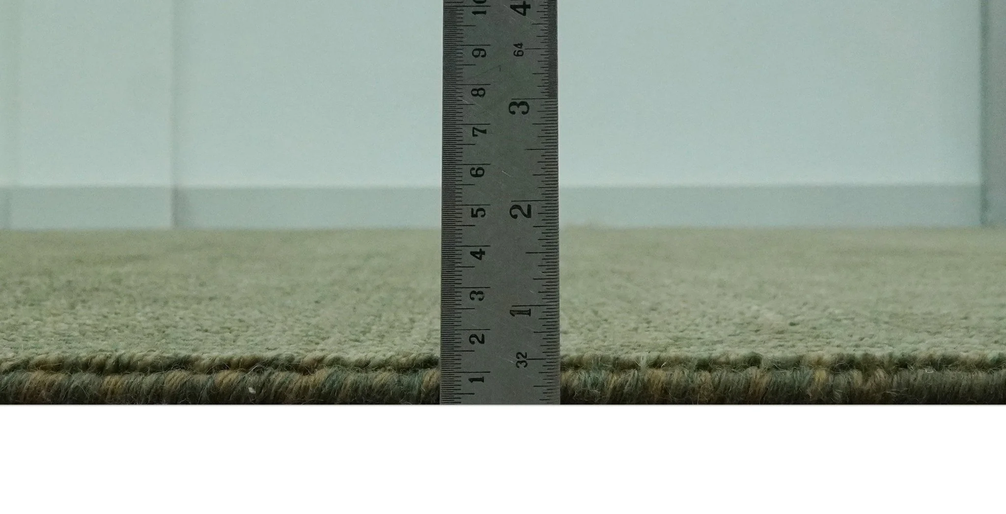 Custom Made Hand Knotted Blue and Brown Stripes Design Contemporary Area Rug - Image 8