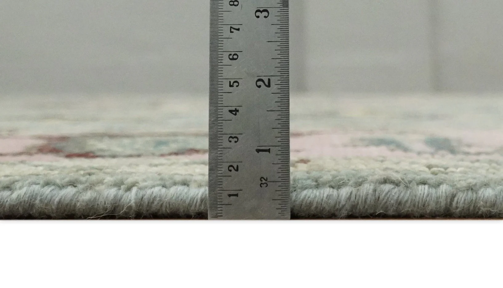 Ready to Ship Aqua and Pink Traditional Oushak Wool Area Rug - Image 6