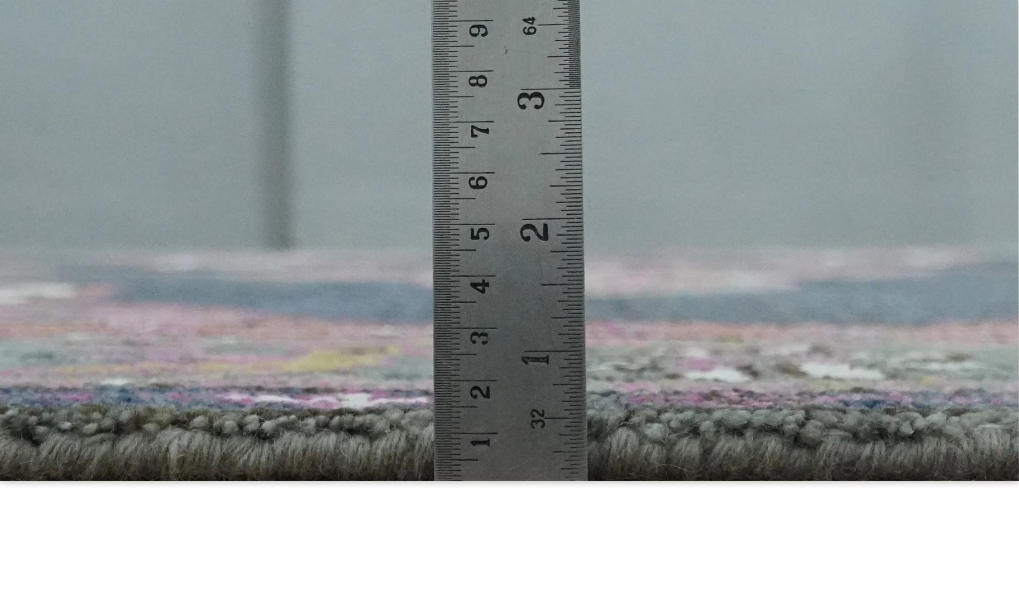 8x10 Hand Knotted Charcoal, Silver and Pink Traditional Wool Area Rug - Image 8