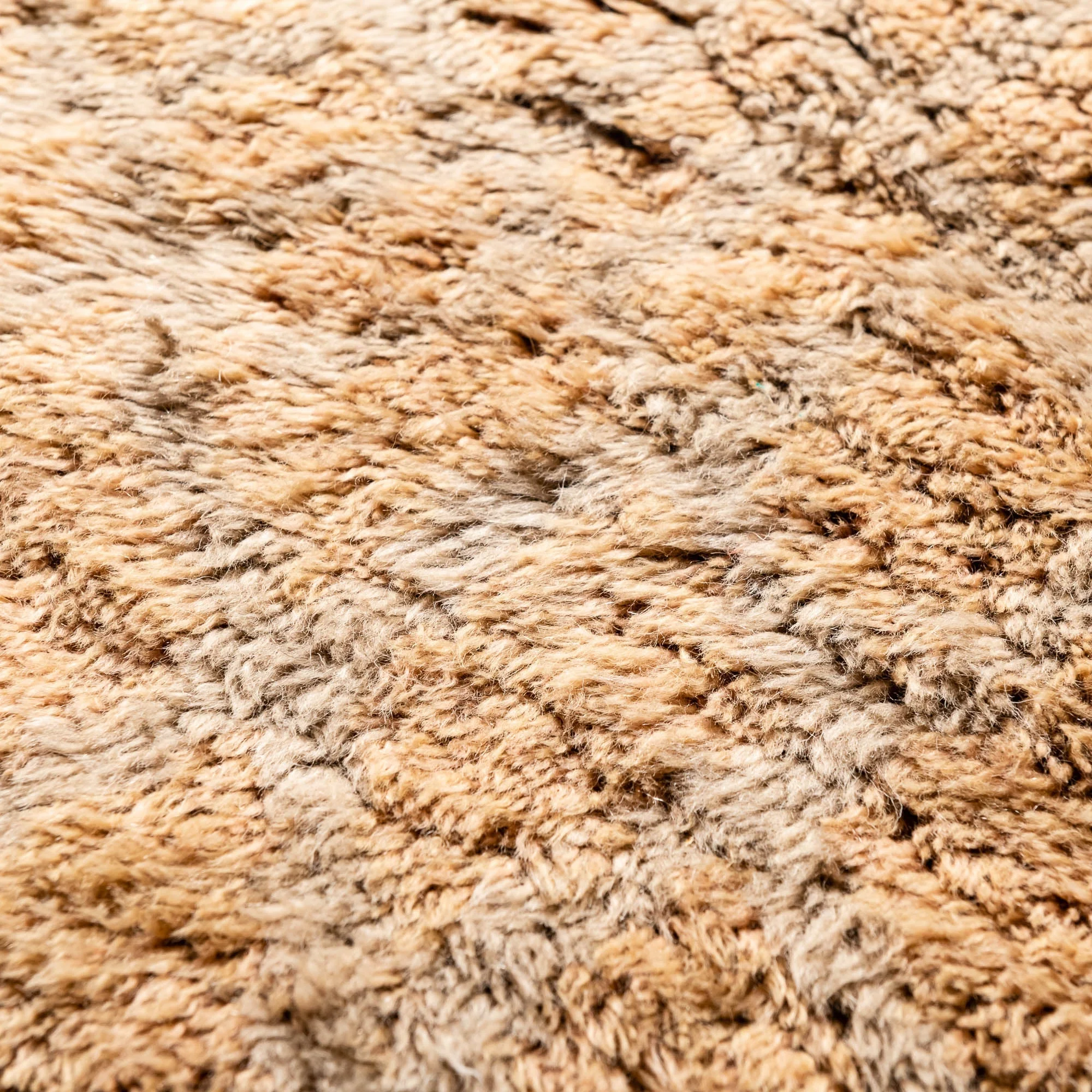 Hand Knotted Contemporary Moroccan Beige 8x10 Wool Rug - Image 3
