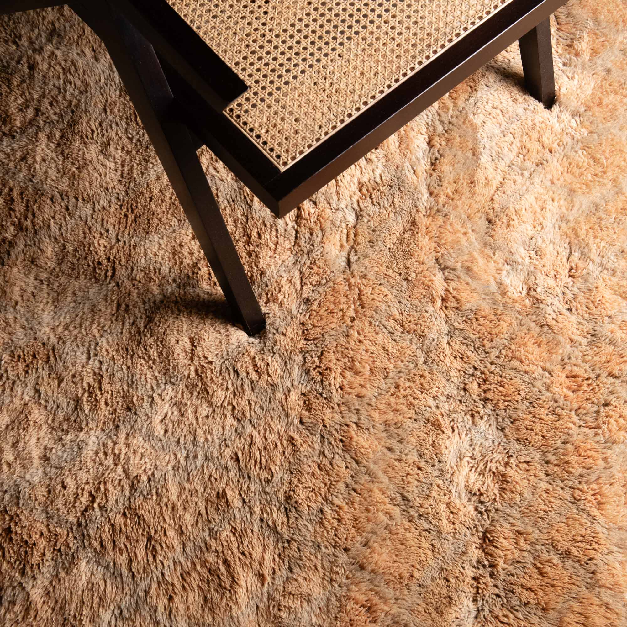 Hand Knotted Contemporary Moroccan Beige 8x10 Wool Rug - Image 7