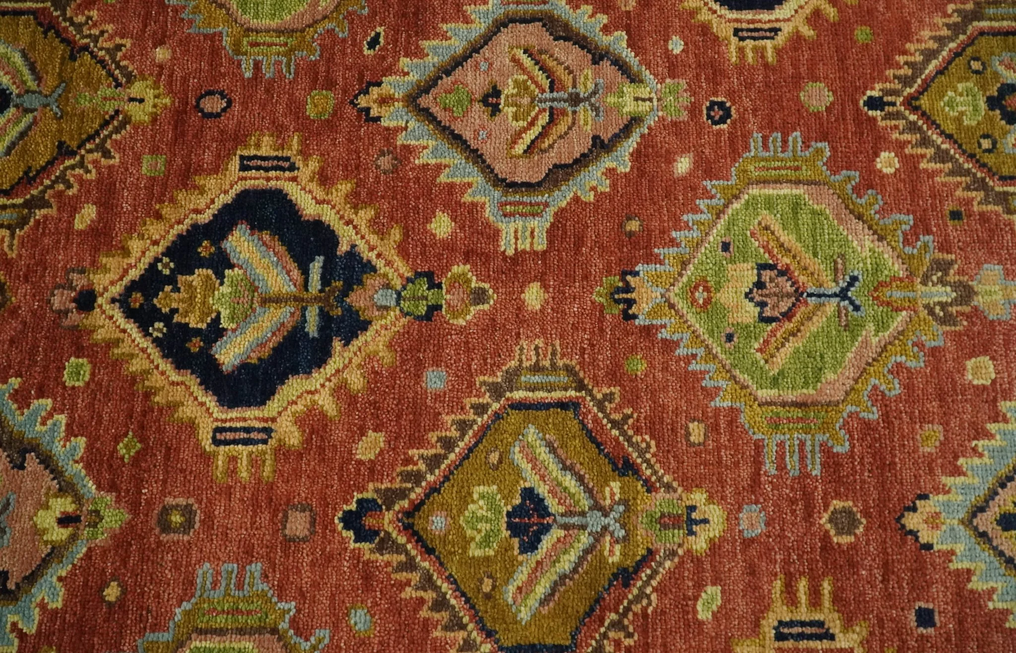 Hand Knotted Eclectic Rust and Brown Antique Traditional Multi size wool Area Rug - Image 10