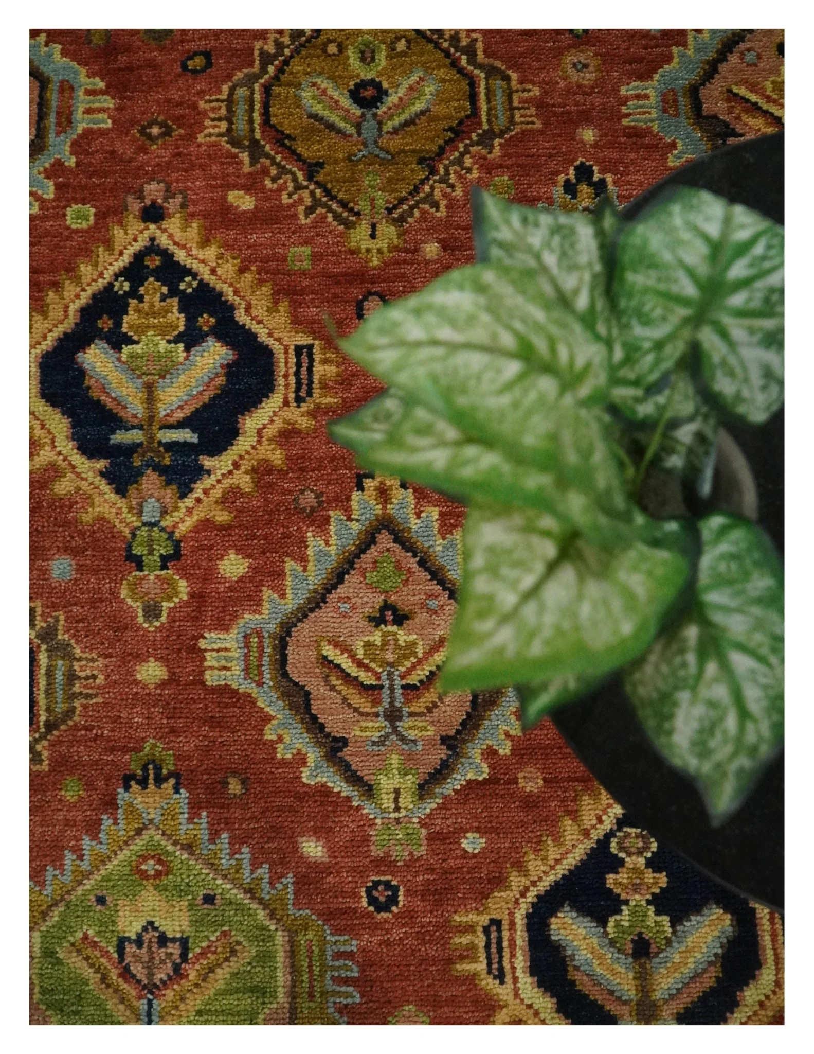 Hand Knotted Eclectic Rust and Brown Antique Traditional Multi size wool Area Rug - Image 5