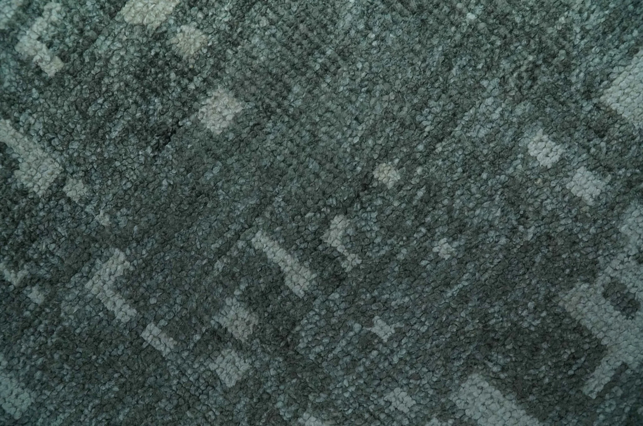 Hand Knotted Gray and Silver 5x8 Modern Abstract Contemporary Recycled Silk Rug - Image 4