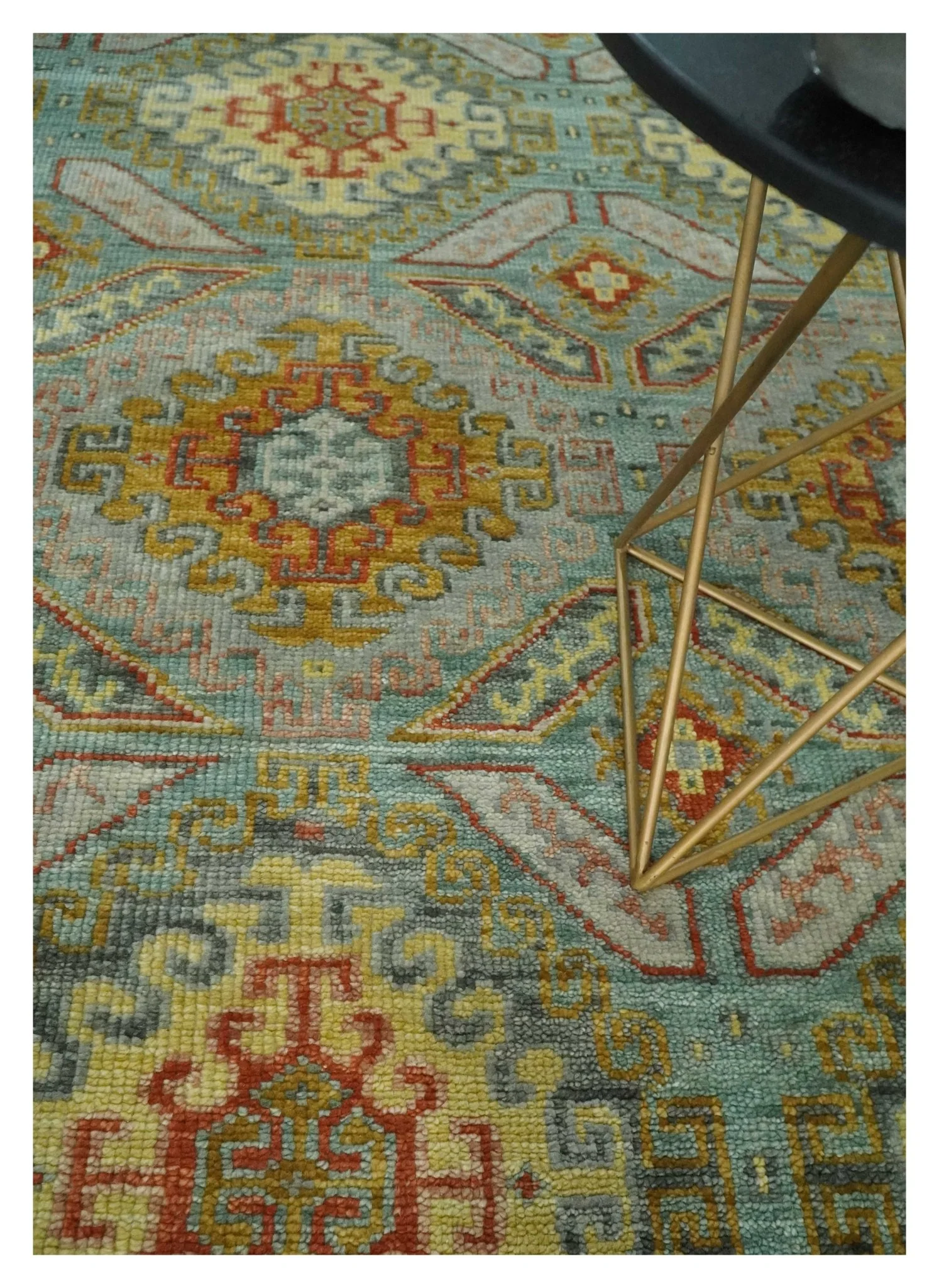 Gray, Silver and Beige Oriental Traditional Hand Knotted Custom Made Wool Area Rug, Living Room and Bedroom Rug - Image 2