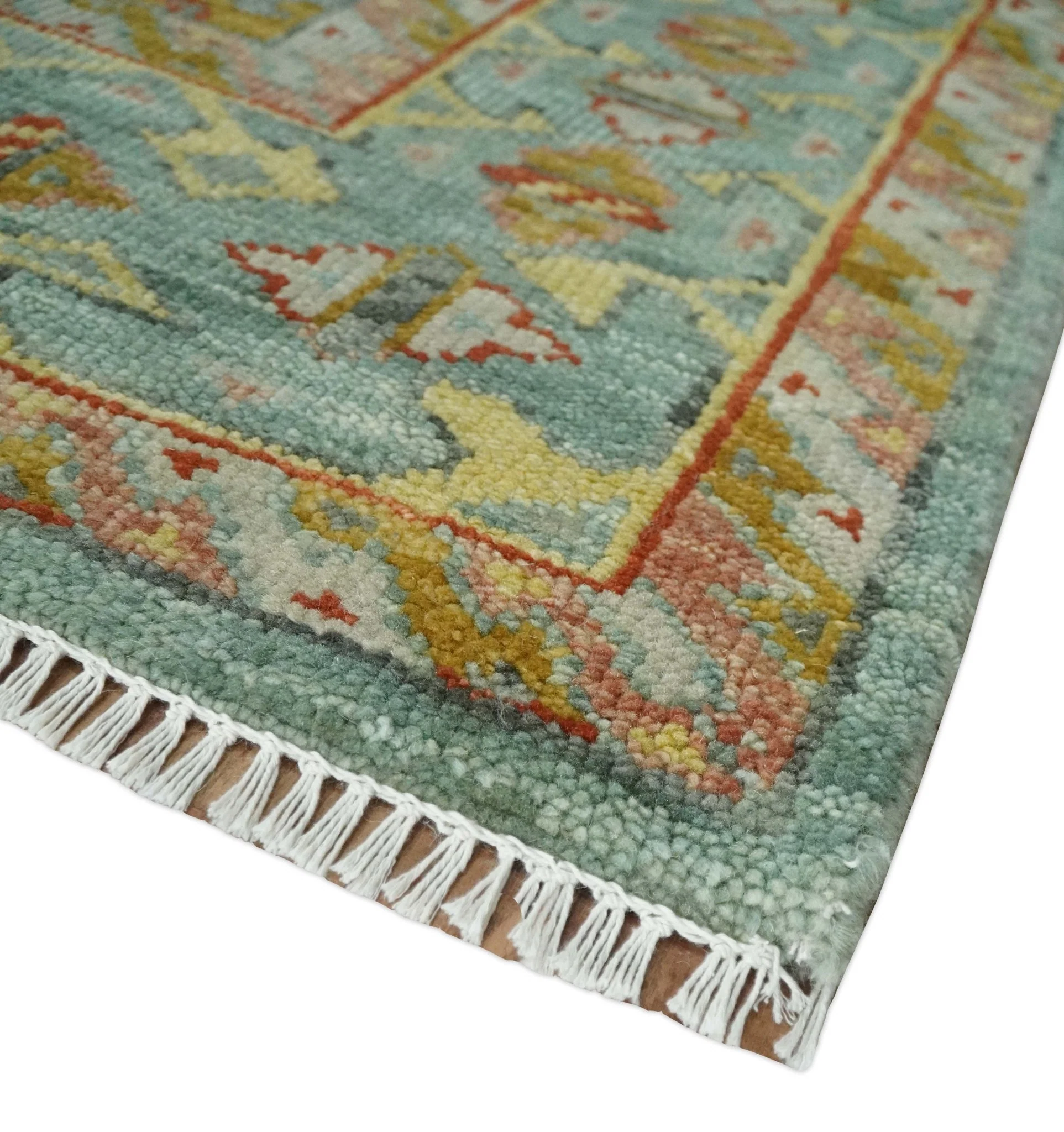 9x12 Hand Knotted Gray, Silver and Beige Oriental Traditional Wool Area Rug, Living Room and Bedroom Rug - Image 5