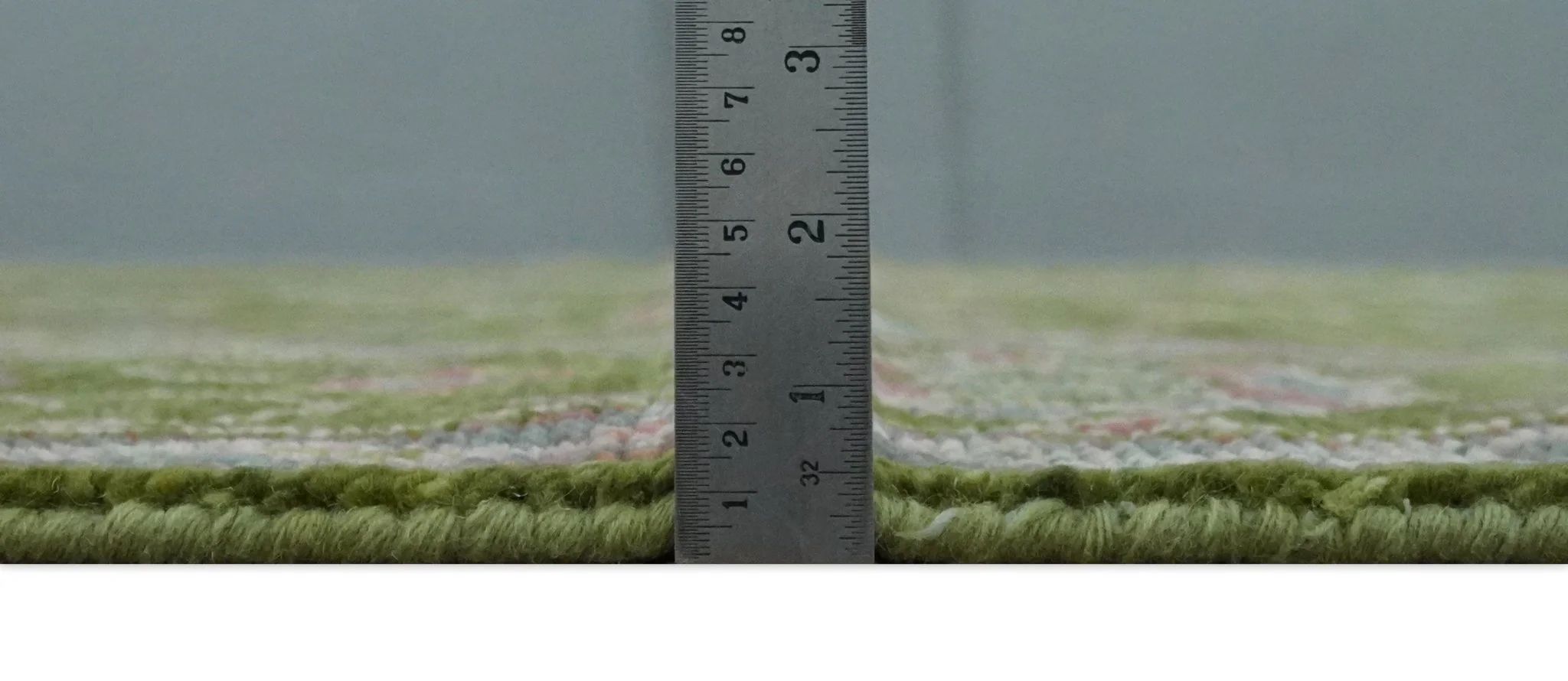 Hand Knotted Green and Silver Traditional Multi Size Antique Wool Area Rug - Image 8