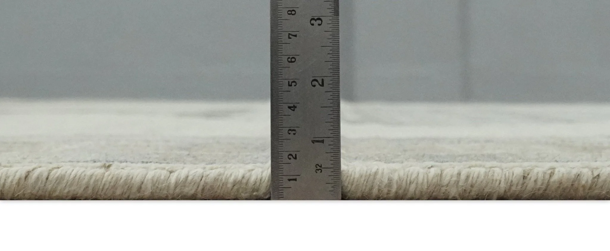 Custom Made Earthy Hand Knotted Ivory, Charcoal and Beige Wool Area Rug - Image 8