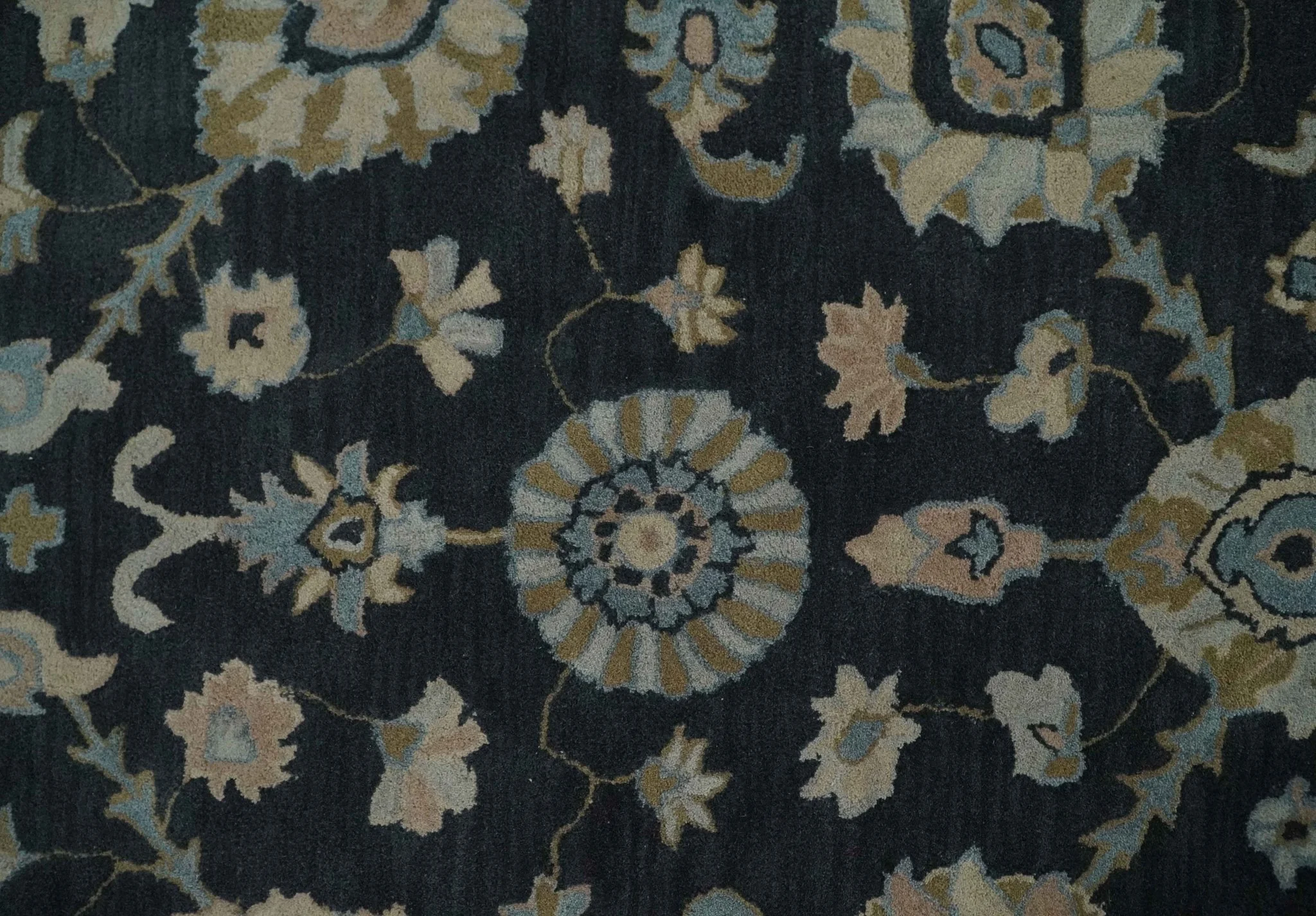 Hand Tufted Black and Silver Modern Turkish Oushak Multi size wool Area Rug, Kids, Living Room and Bedroom Rug - Image 4