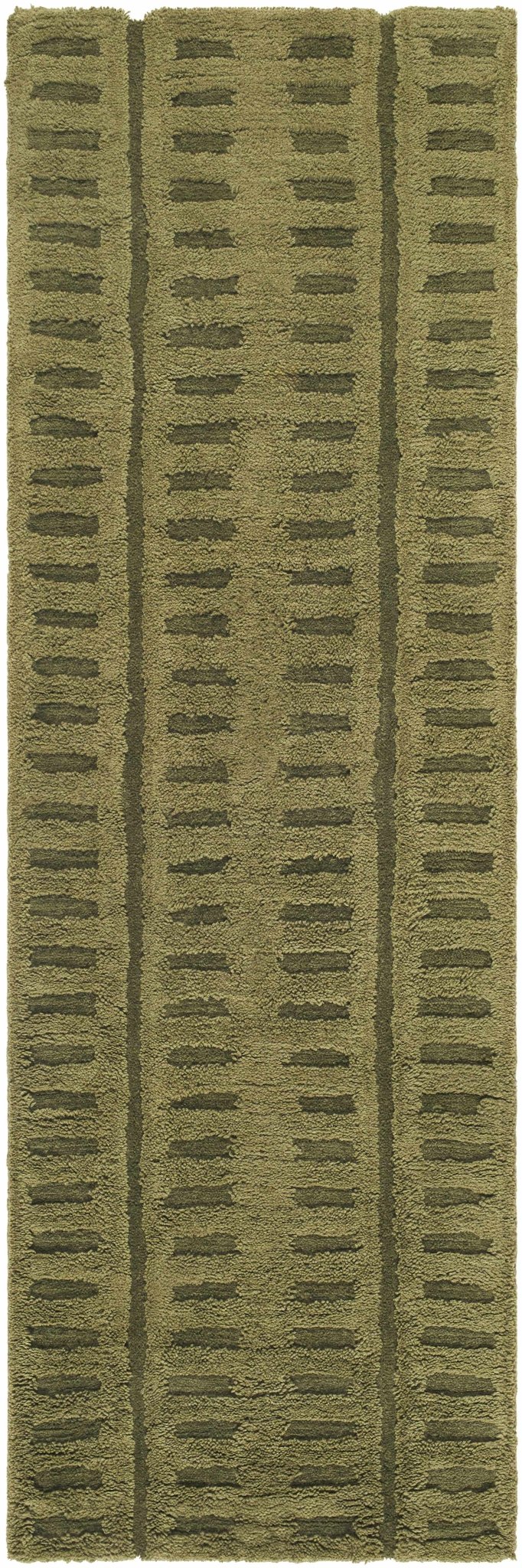 Hand Tufted Green Contemporary Style Wool Rug - Image 8