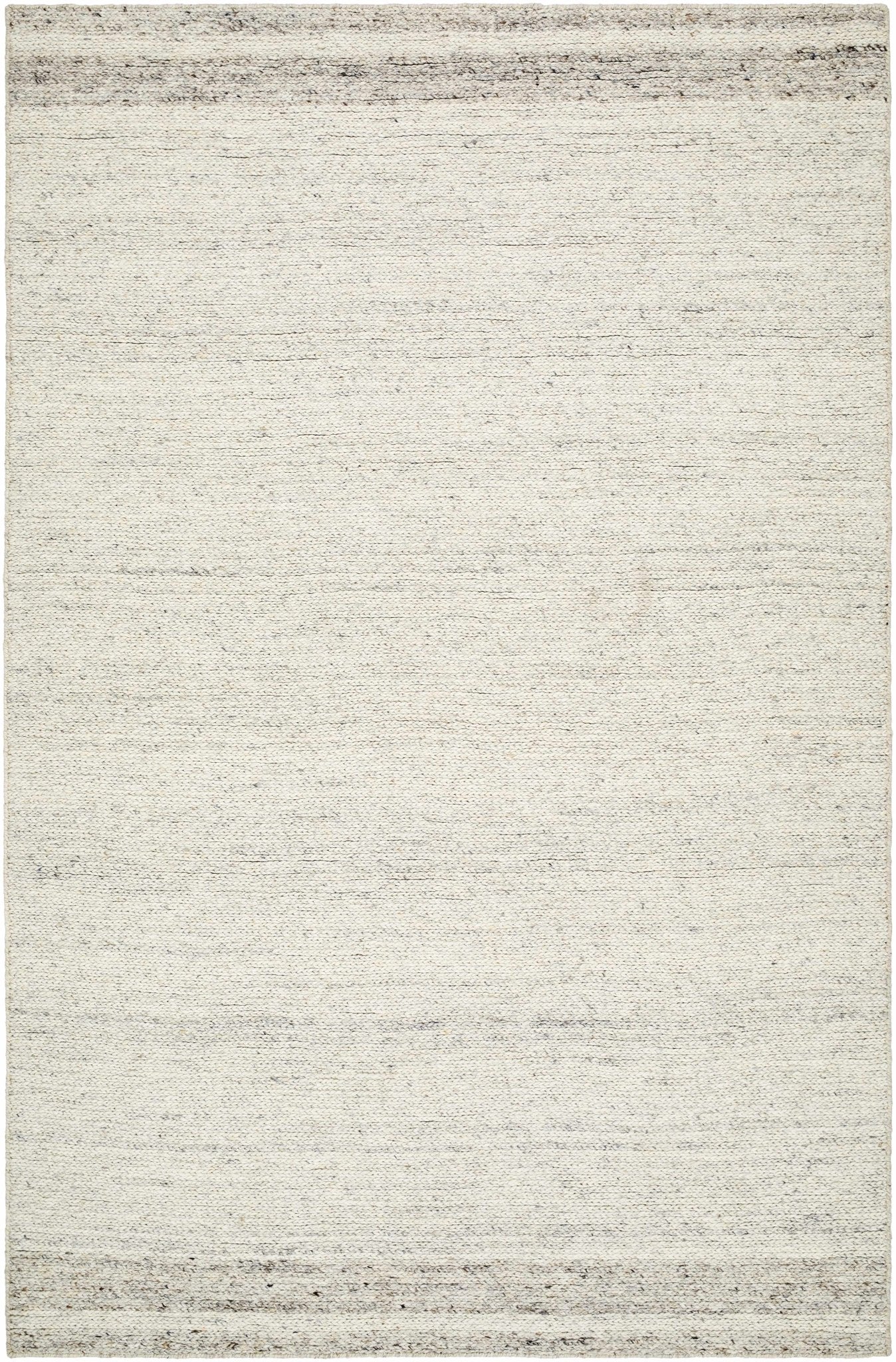 Hand Tufted Modern Style Silver Wool Area Rug - Image 2