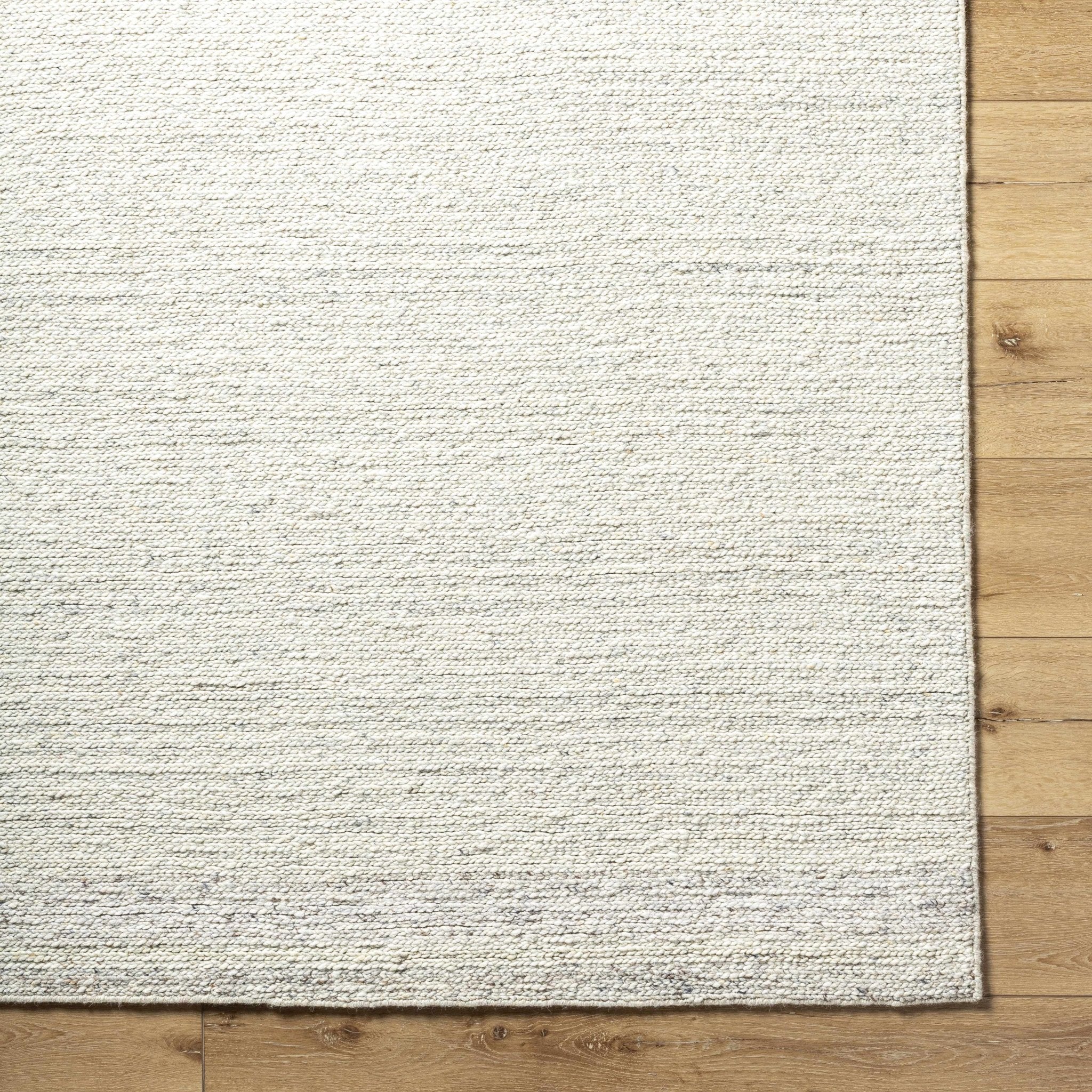 Hand Tufted Modern Style Silver Wool Area Rug - Image 4