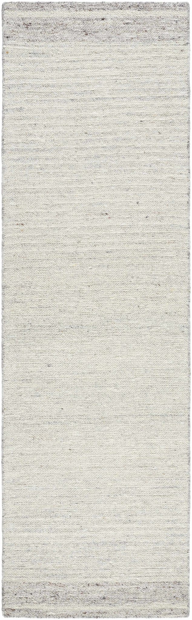 Hand Tufted Modern Style Silver Wool Area Rug - Image 6