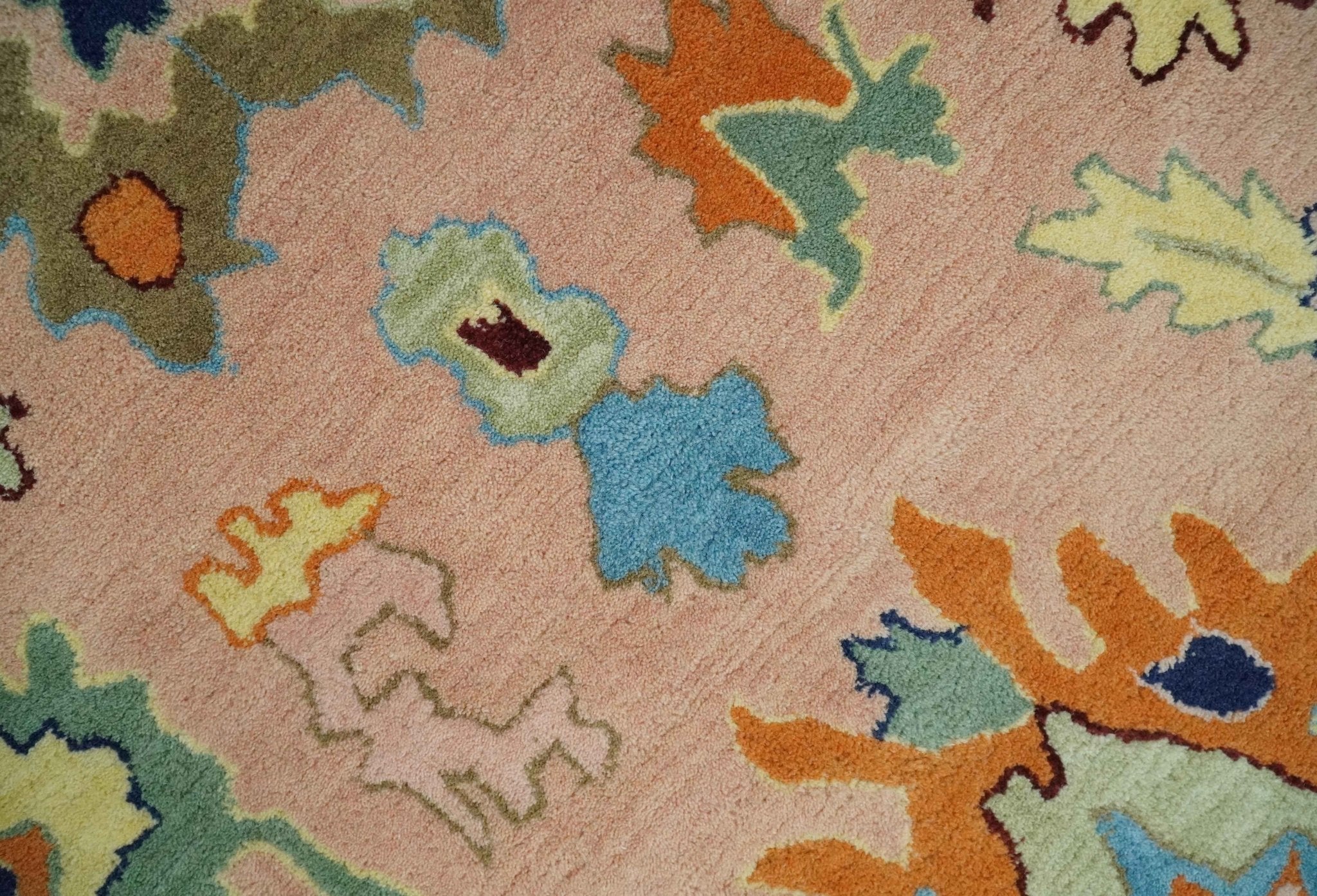 Ready to Ship Hand Tufted Pink Modern Colorful Oushak Rug, Kids, Living Room Rug - Image 9