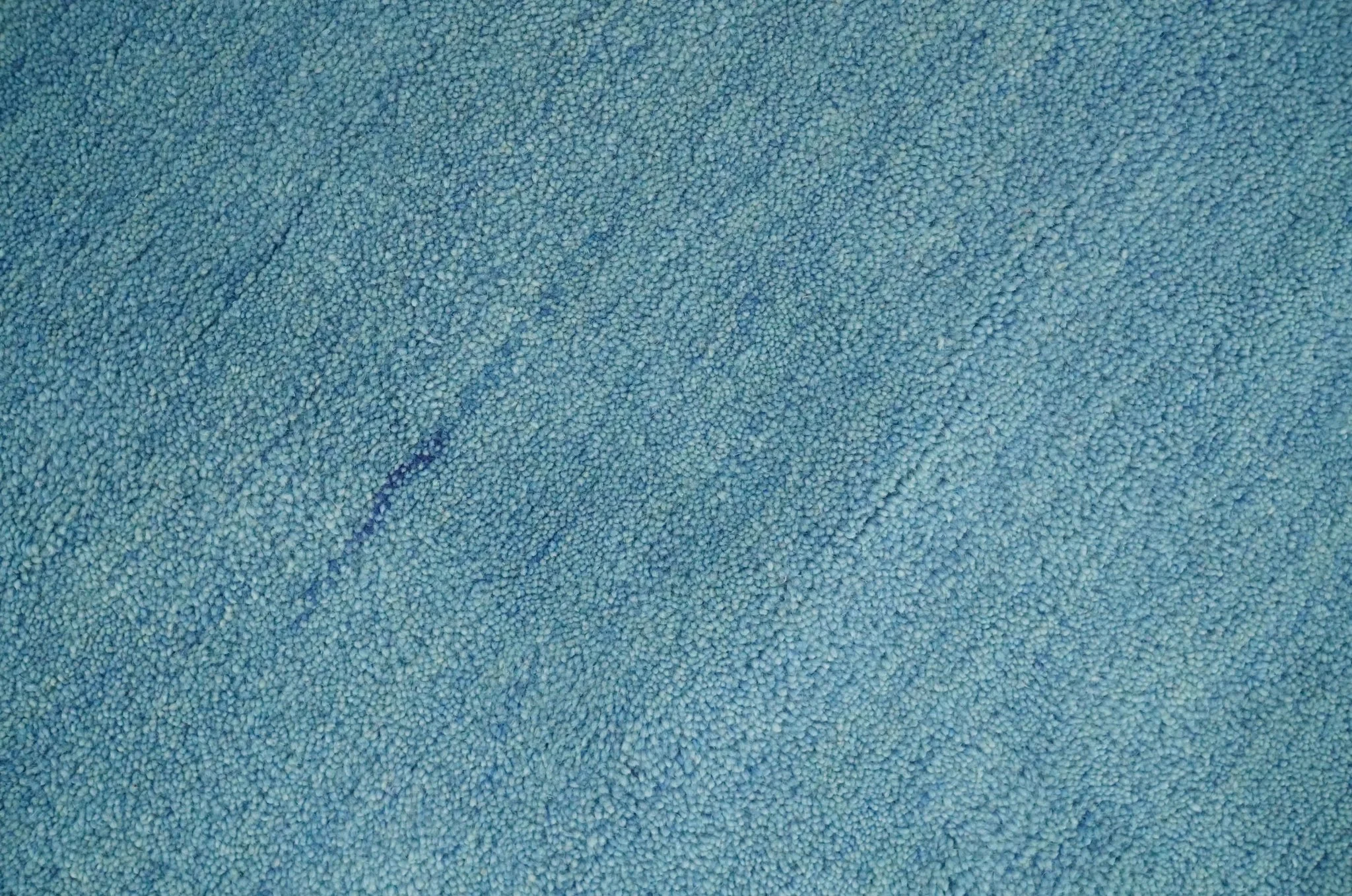 Hand Tufted Solid Plane Light Blue Woolen 8x10 wool Area Rug - Image 10