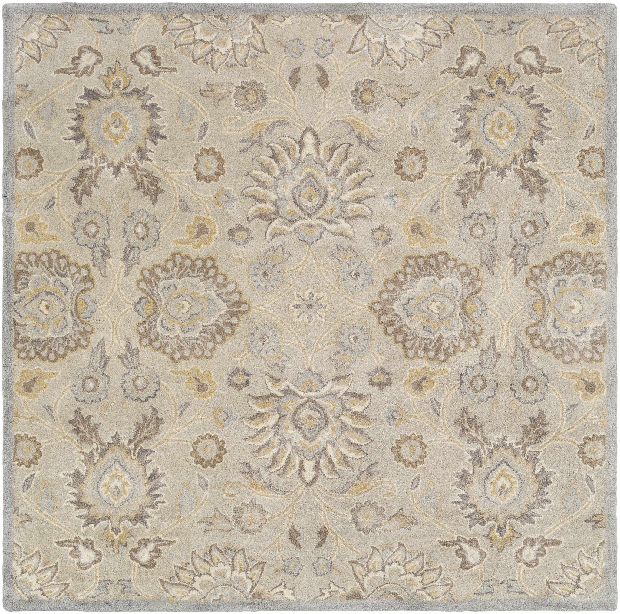 Hand Tufted Tan Traditional Style Wool Area Rug - Image 16