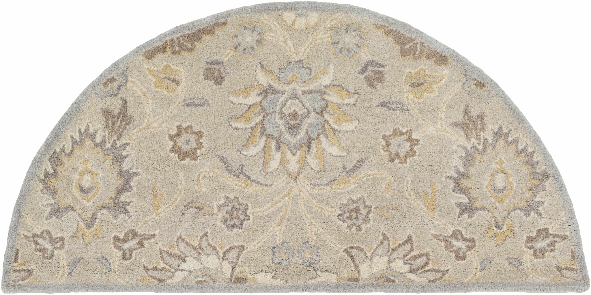 Hand Tufted Tan Traditional Style Wool Area Rug - Image 18