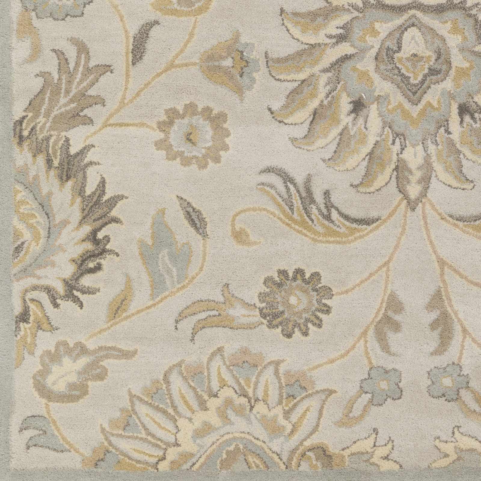 Hand Tufted Tan Traditional Style Wool Area Rug - Image 7