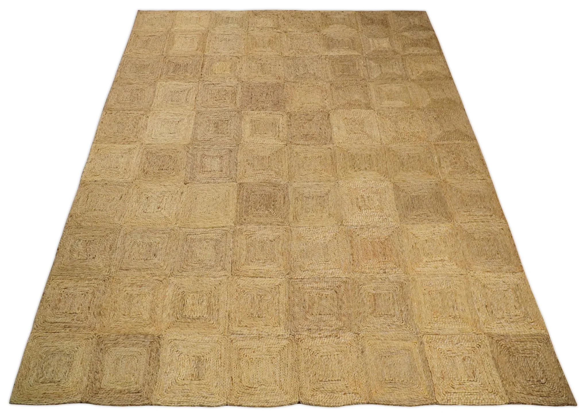 6x9 and 8x10 Hand Woven 100% Natural Fiber Brown Natural Jute and Wool Rug | JR16 - Image 10