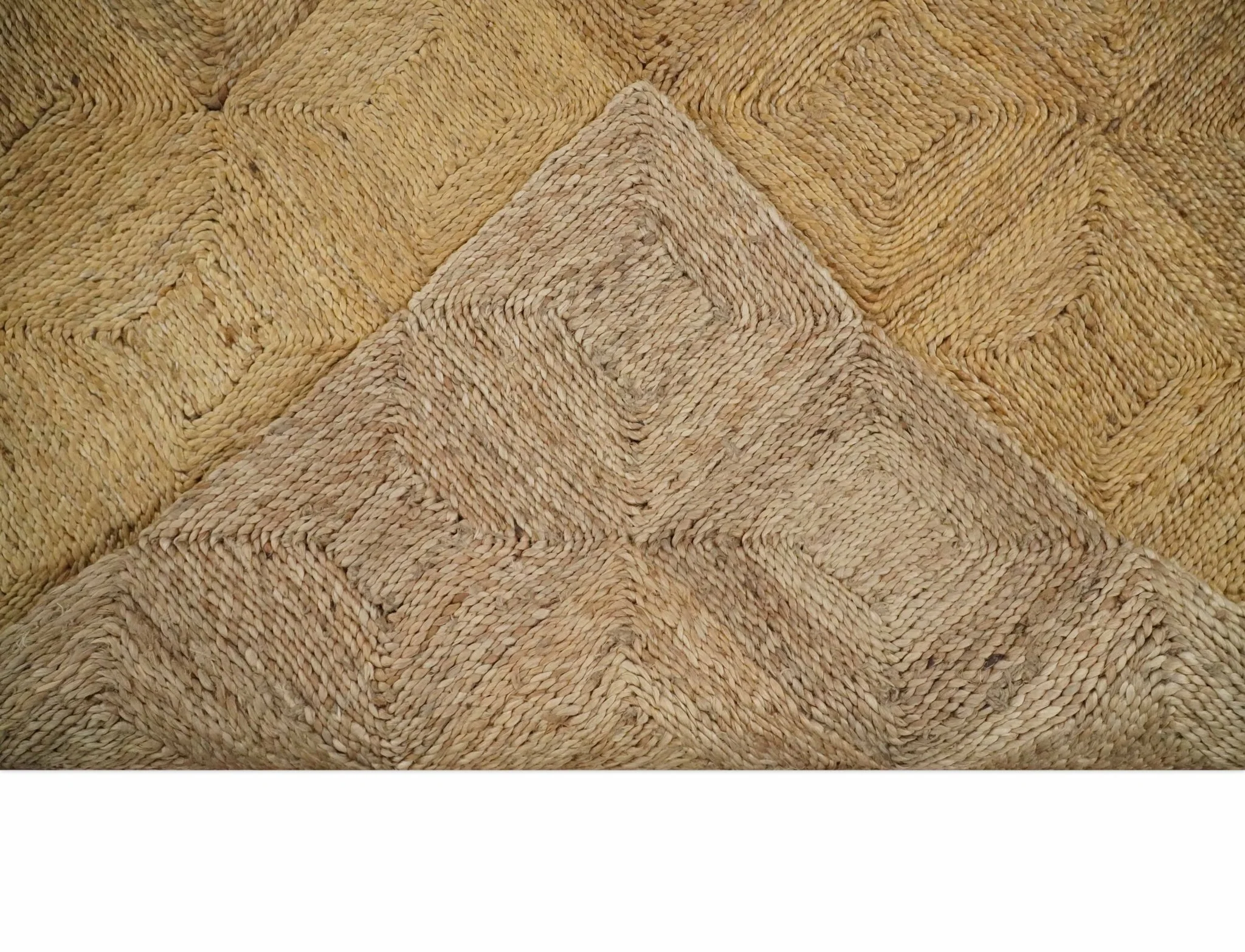 6x9 and 8x10 Hand Woven 100% Natural Fiber Brown Natural Jute and Wool Rug | JR16 - Image 6