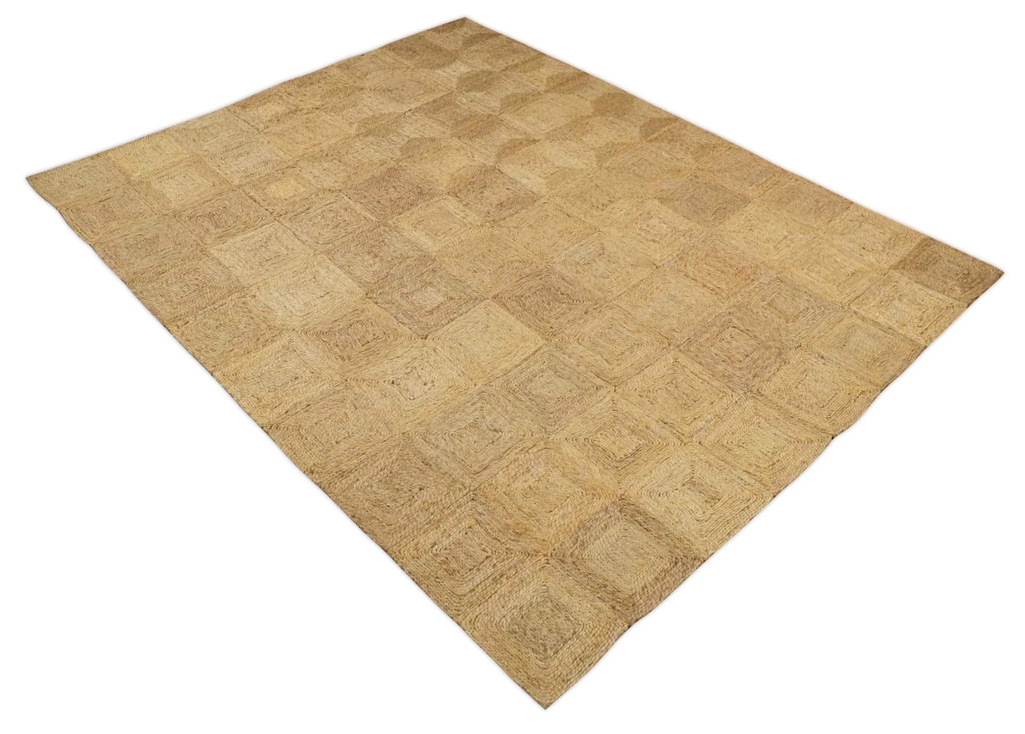 6x9 and 8x10 Hand Woven 100% Natural Fiber Brown Natural Jute and Wool Rug | JR16 - Image 9