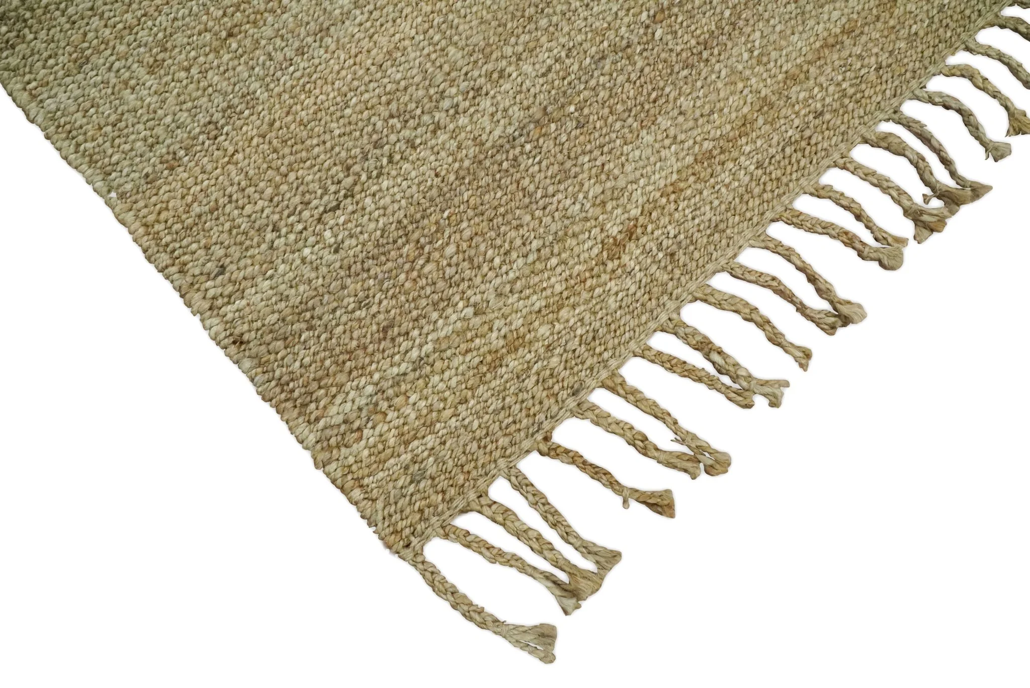 Hand Woven 100% Natural Fiber Brown Natural Jute Rug | JR008 - Image 4