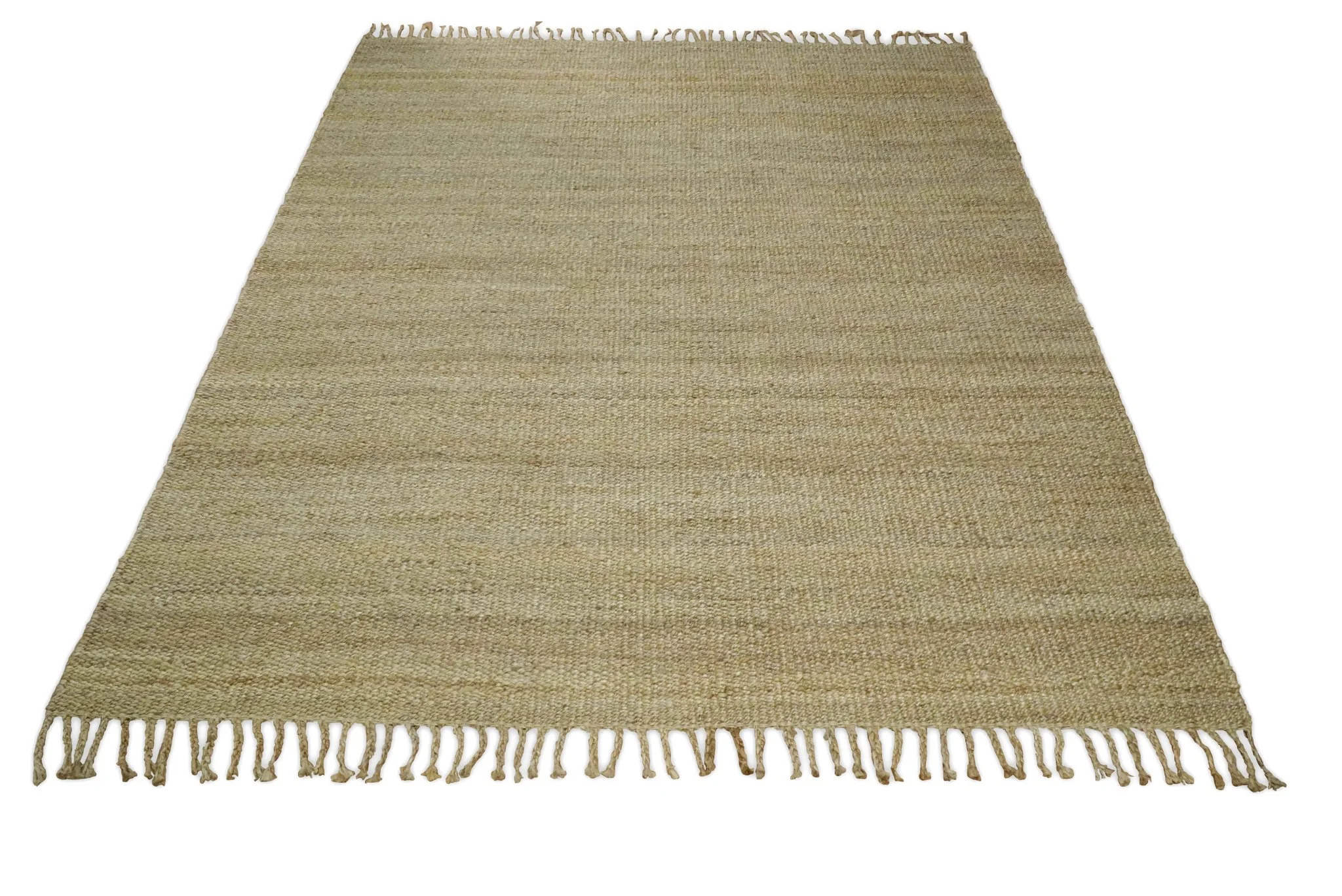 Hand Woven 100% Natural Fiber Brown Natural Jute Rug | JR008 - Image 6