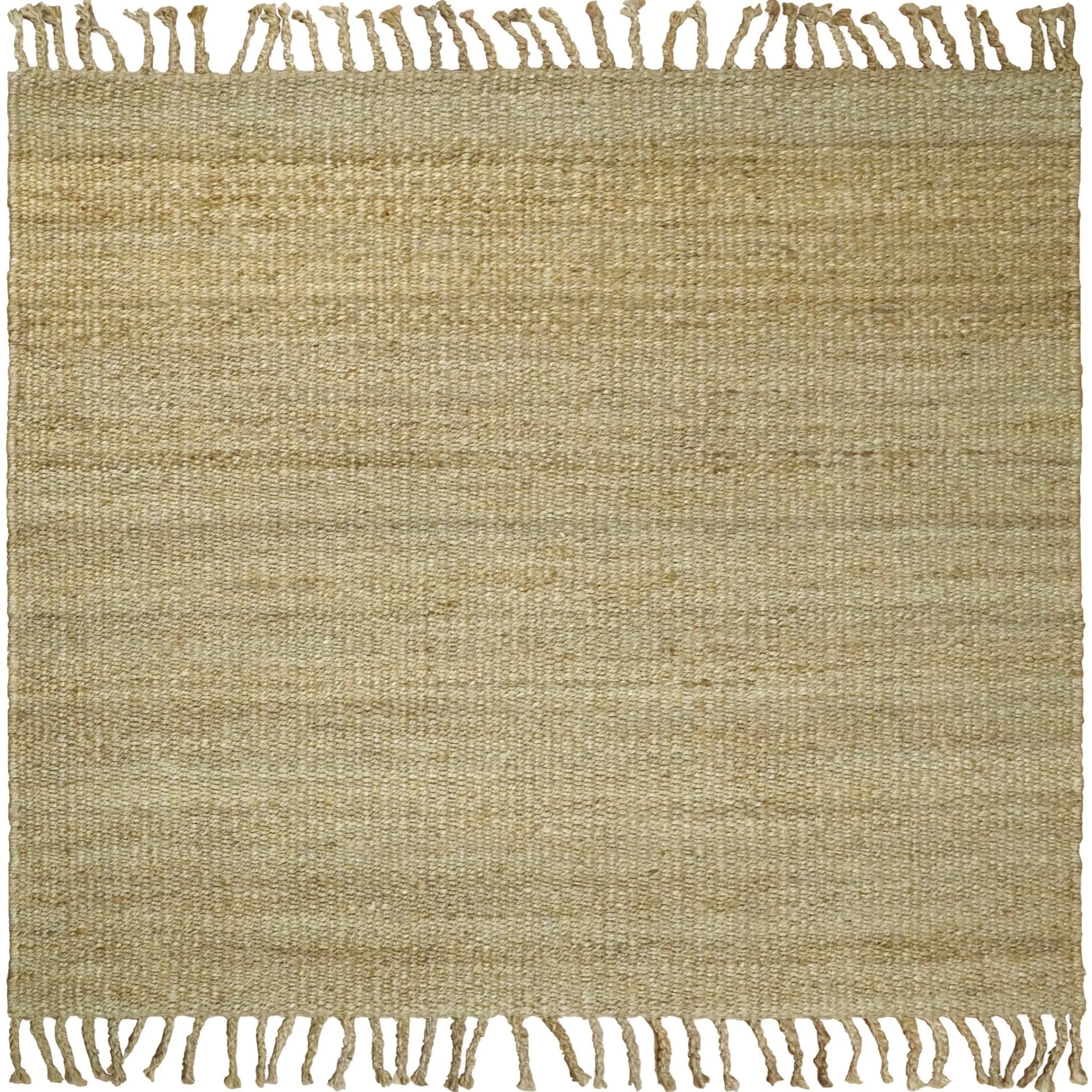 Hand Woven 100% Natural Fiber Brown Natural Jute Rug | JR008 - Image 8