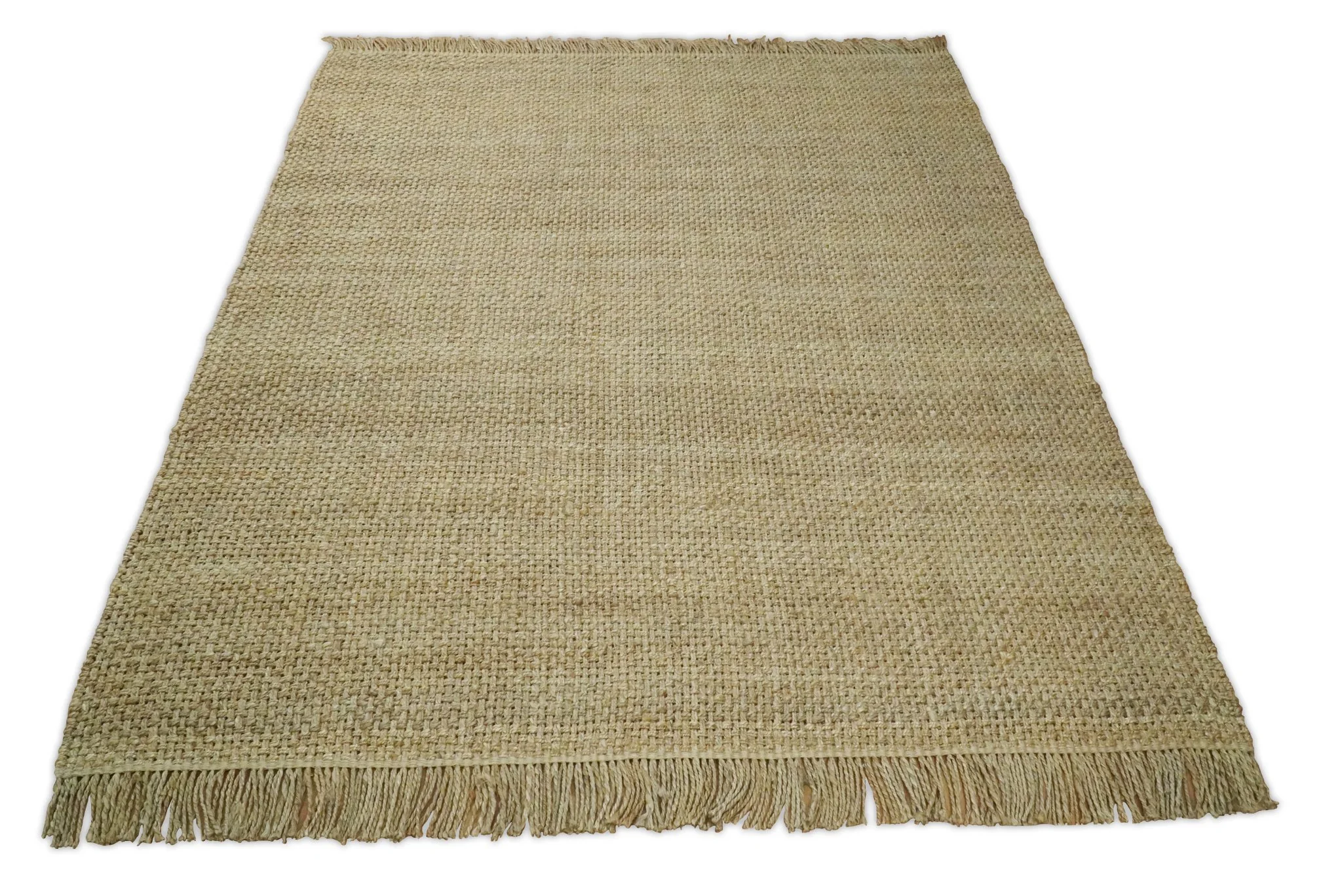 Hand Woven 100% Natural Fiber Brown Natural Jute Rug | JR007 - Image 4