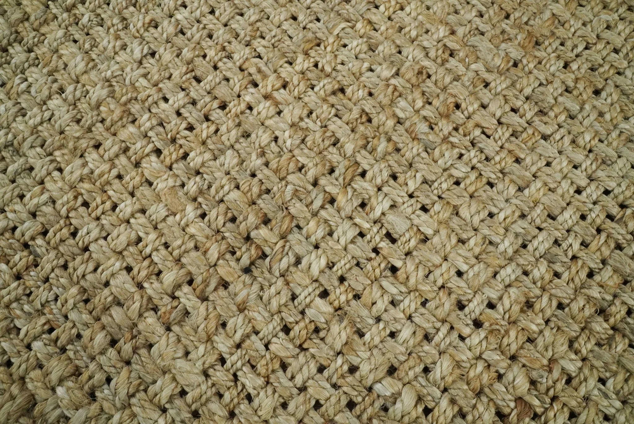 Hand Woven 100% Natural Fiber Brown Natural Jute Rug | JR007 - Image 5