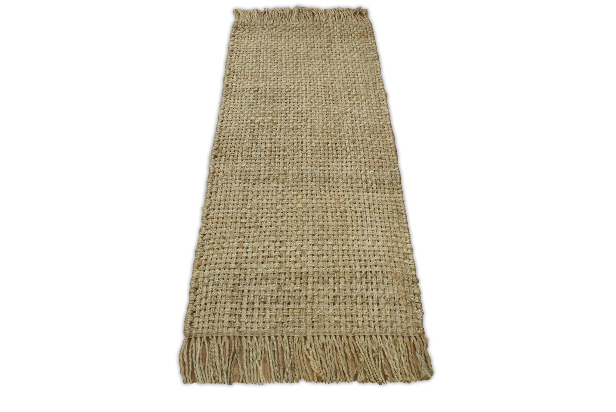 Hand Woven 100% Natural Fiber Brown Natural Jute Rug | JR007 - Image 9