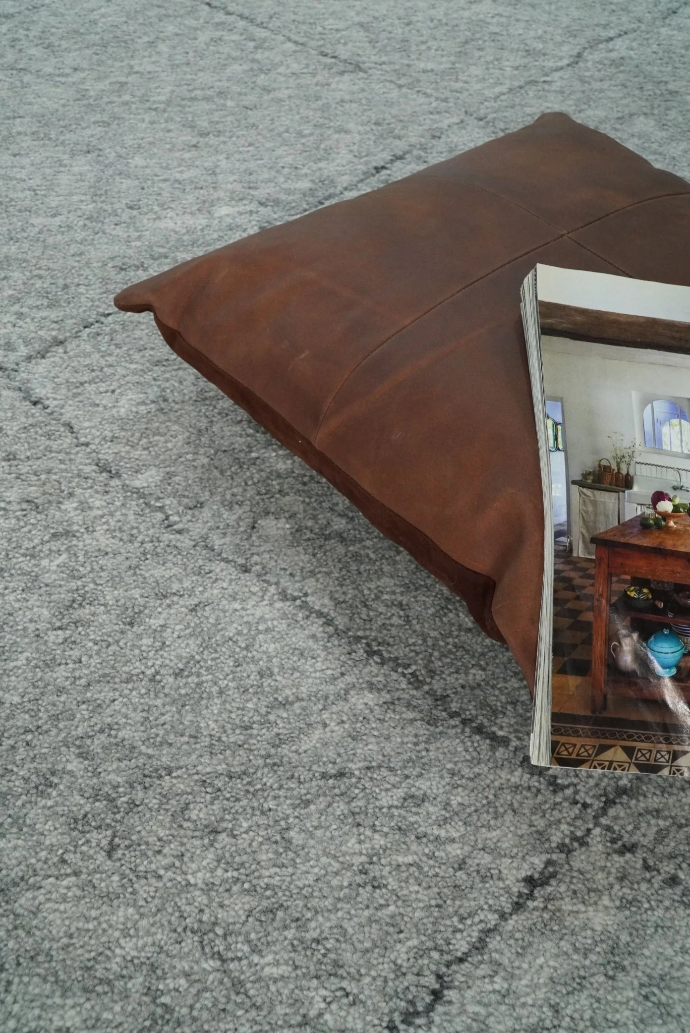 Silver and Gray Hand Woven 8x10 Trellis Moroccan Rug Made with Fine Wool | TRDCP78810 - Image 5