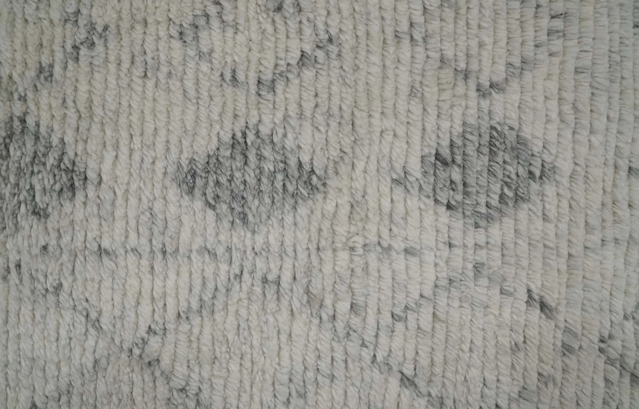 Hand Woven Beige and Gray 2x3 Trellis Moroccan Rug Made with Fine Wool | TRDCP79723 - Image 6