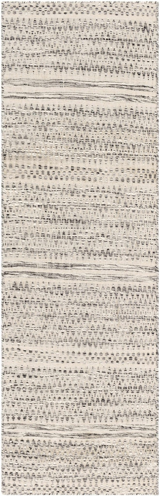 Hand Woven Beige, Charcoal and Gray Chevron Design Multi size wool area Rug - Image 10