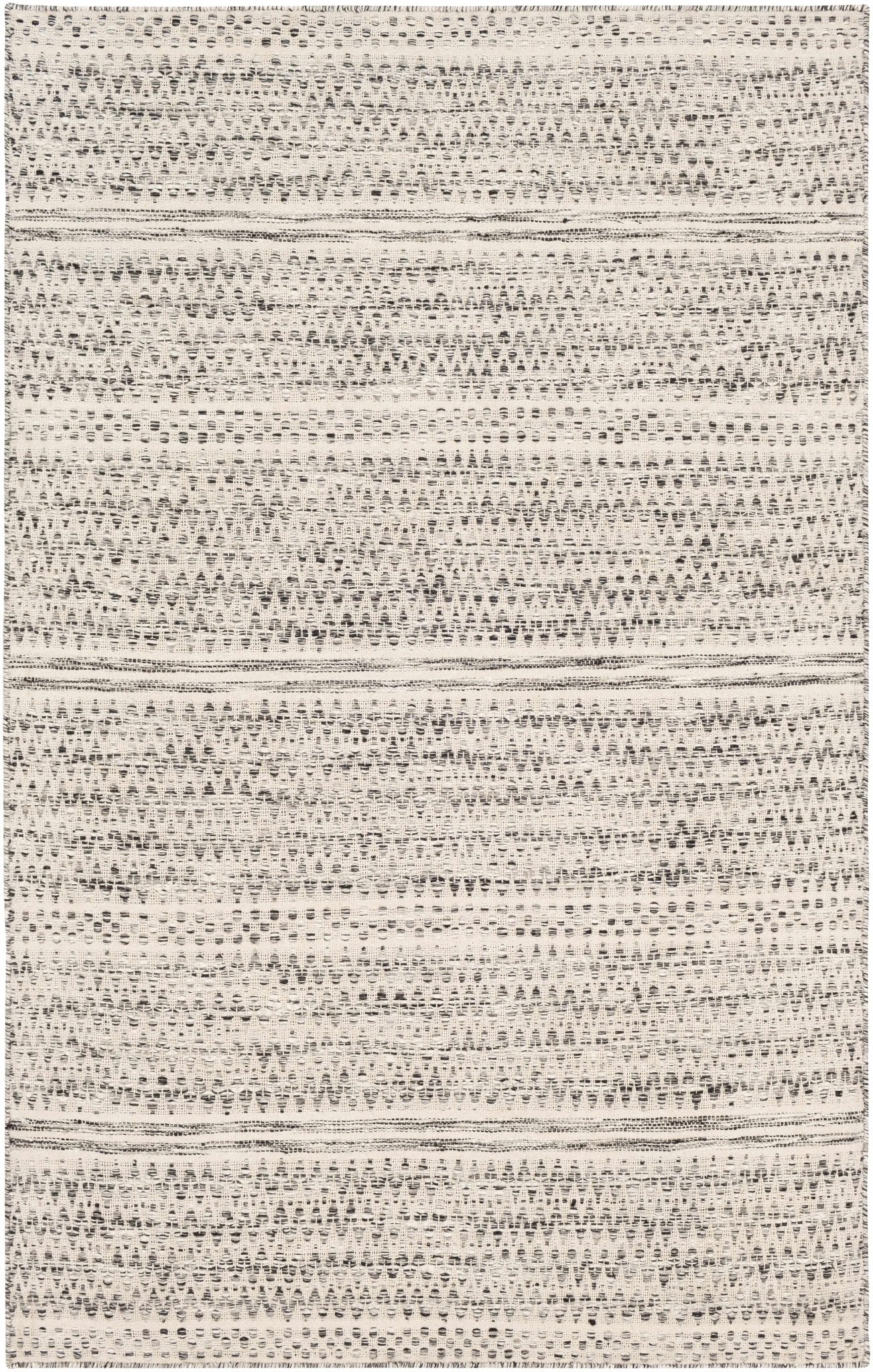 Hand Woven Beige, Charcoal and Gray Chevron Design Multi size wool area Rug - Image 11