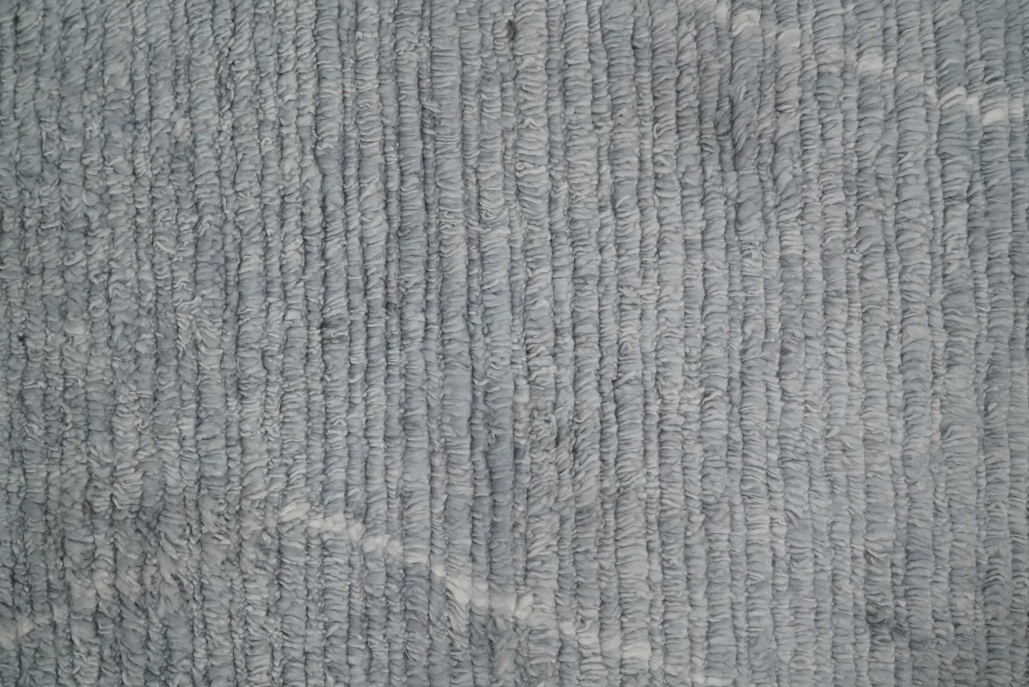 Hand Woven Blue and White  2x3 Trellis Moroccan Rug Made with Fine Wool | TRDCP79523 - Image 9