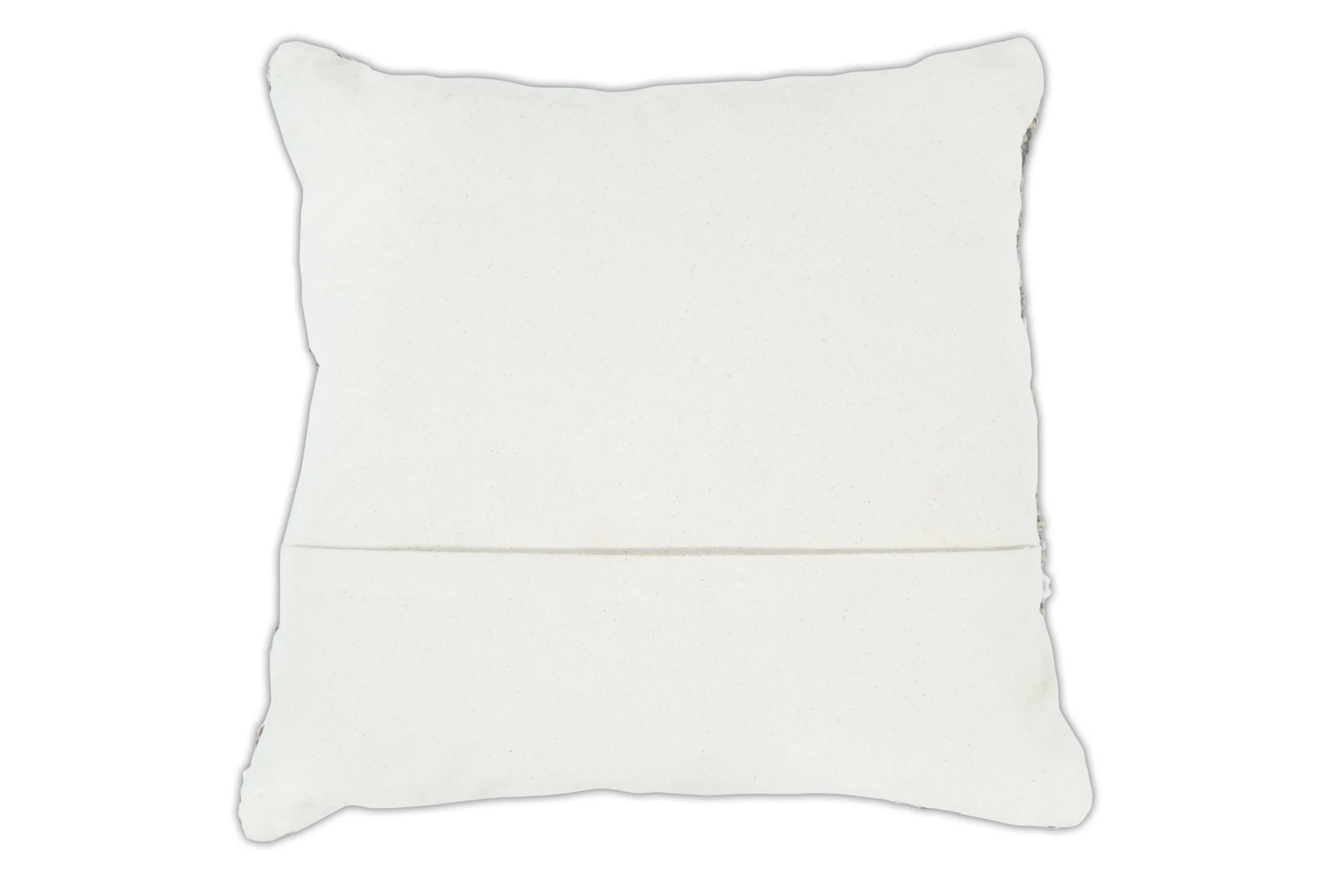 Hand Woven Boho Tribal Accent Charcoal Jute and Wool Pillow, Cushion | PL12 - Image 3
