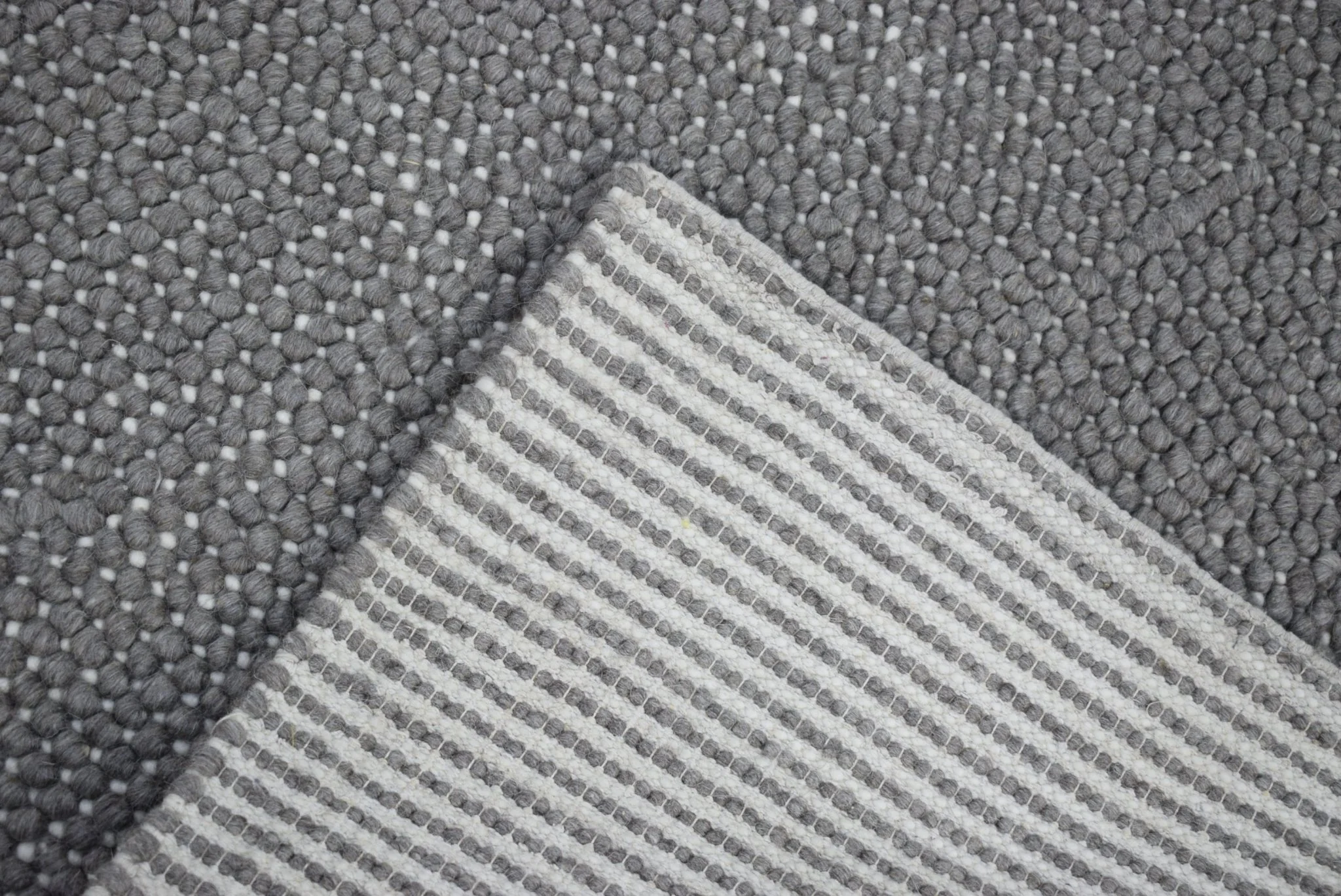 Hand Woven Chunky Fine Wool Contemporary Solid Area Rug - Image 8