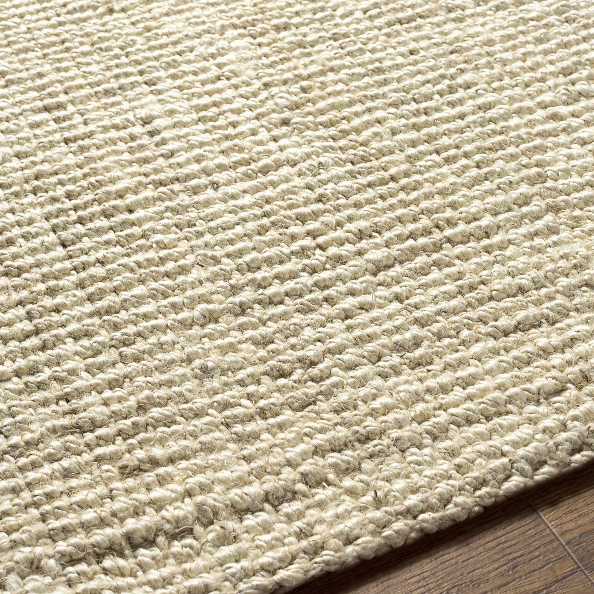 Hand Woven coarse texture Beige Multi size Jute Area Rug - Image 11