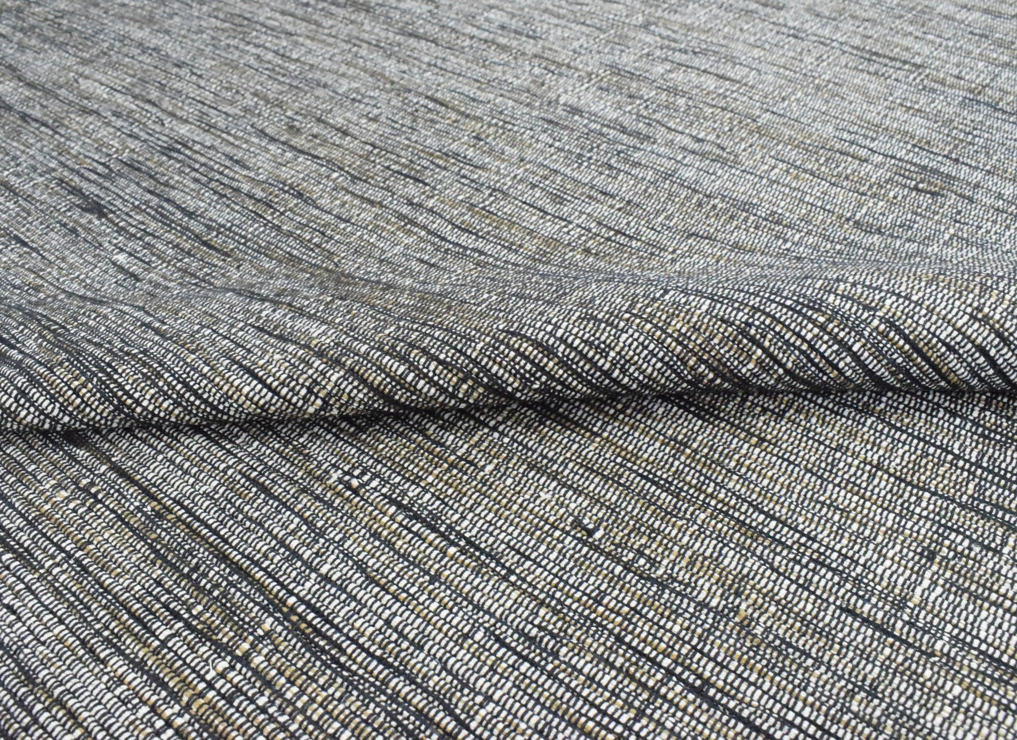 Hand Woven Flatweave Contemporary Gray Wool Area Rug - Image 8