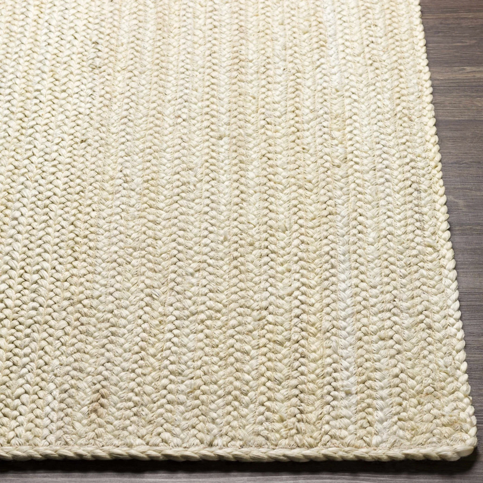 Hand Woven Ivory and Beige Jute Braided Multi Size Area Rug - Image 11